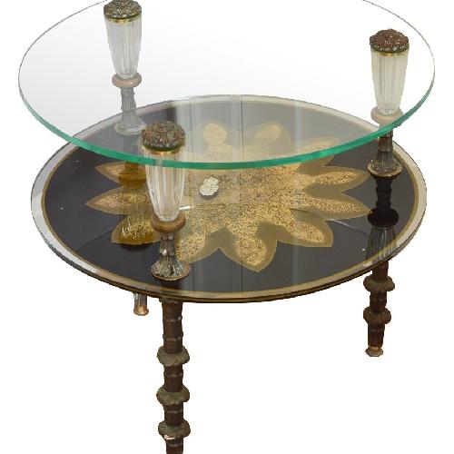 Used Hollywood Regency, Goran Belgium Glass End Tables for sale on AptDeco
