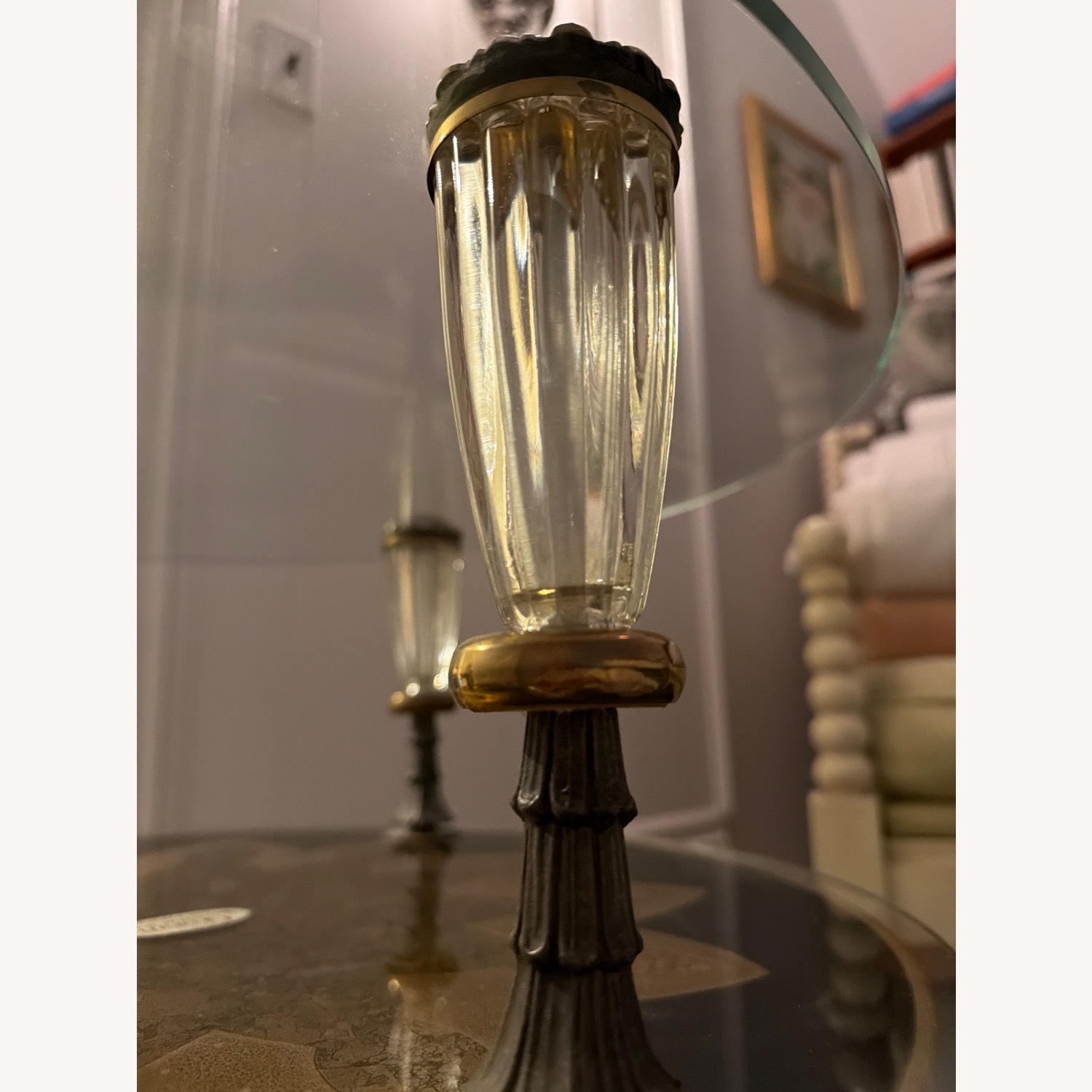Hollywood Regency, Goran Belgium Glass End Tables - image-6