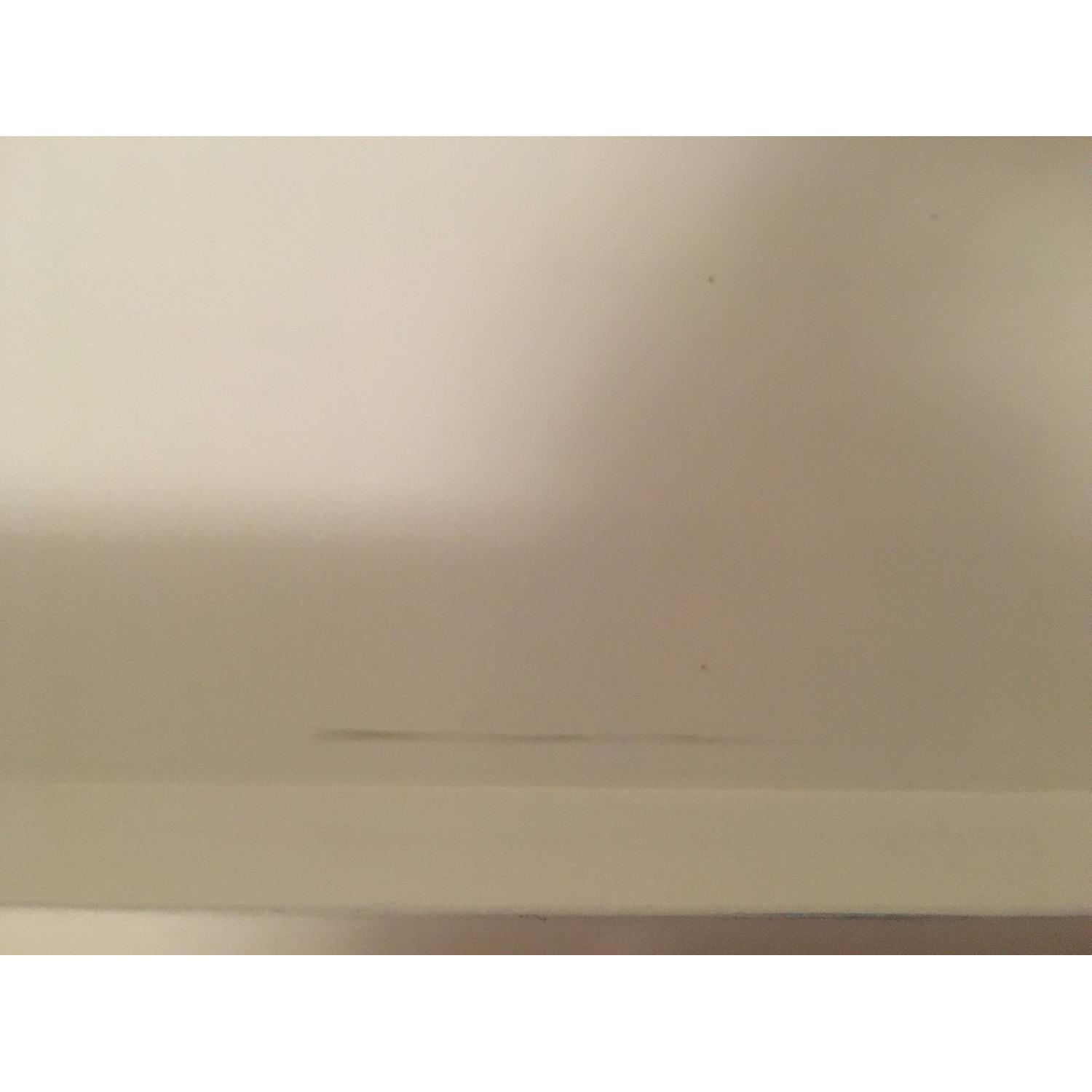 West Elm Butler Tray Table in White Lacquer & White Wood - image-3