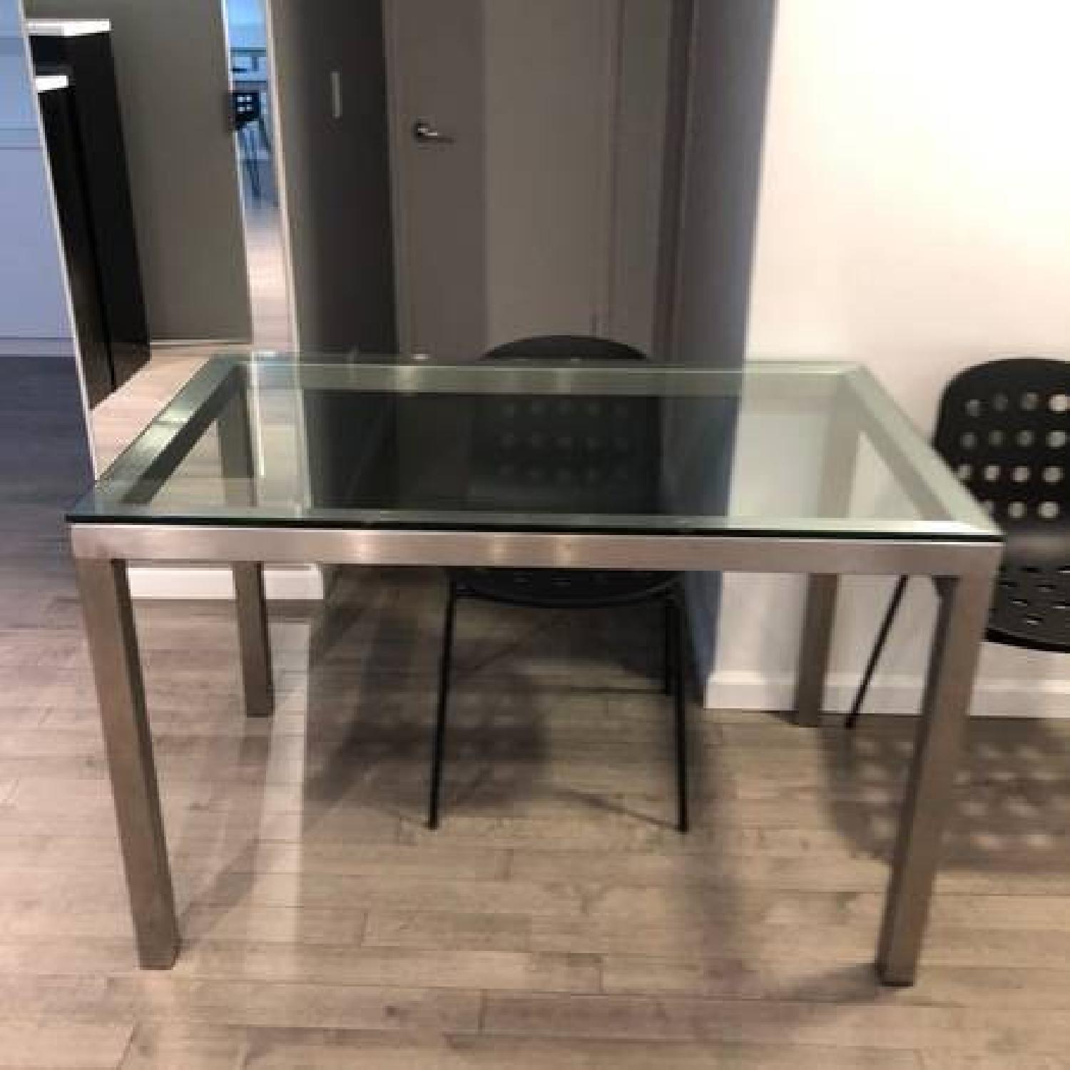 CB2 Glass Table - image-1