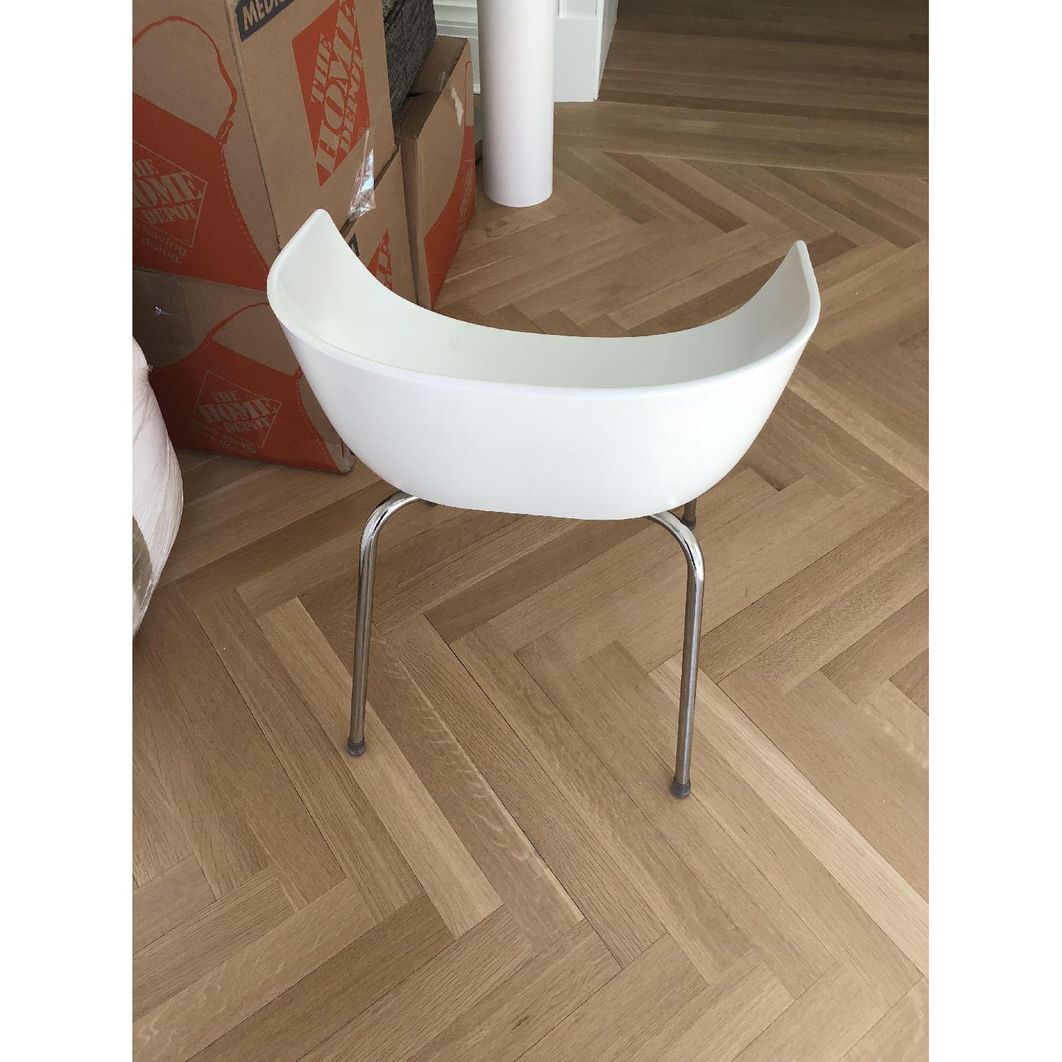 CB2 Orbit White Armchair - image-3