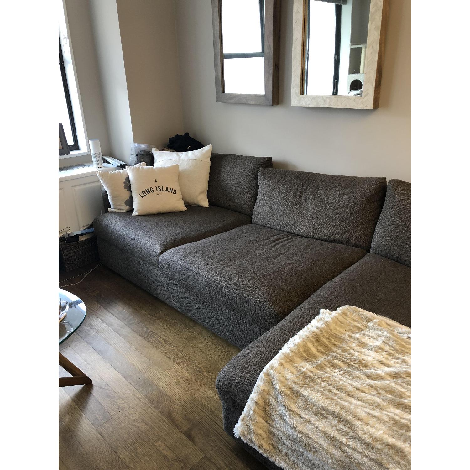 Crate & Barrel Lounge II Left Chaise Sectional Sofa - image-2