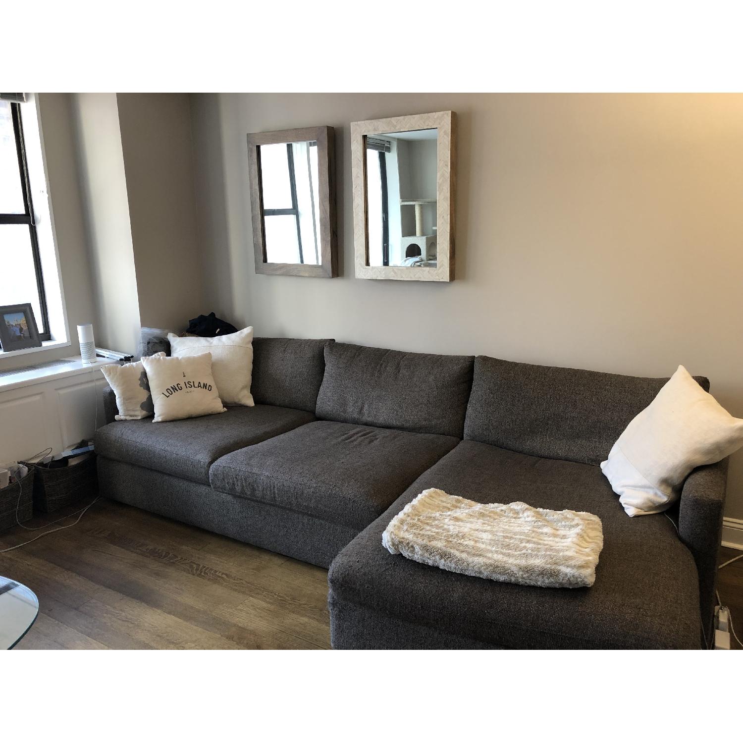 Crate & Barrel Lounge II Left Chaise Sectional Sofa - image-3