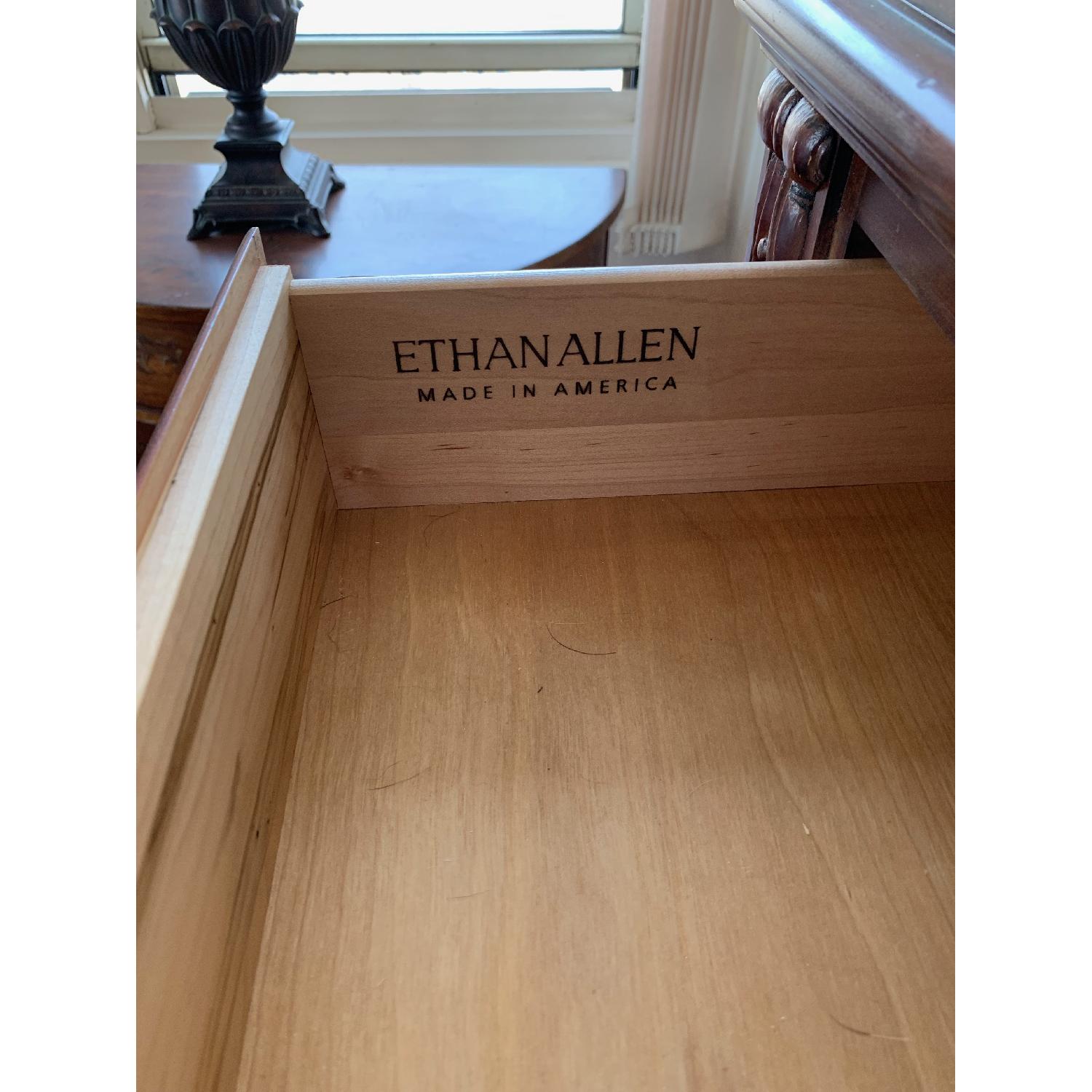 Ethan Allen 3 Drawer Demilune Console - image-2