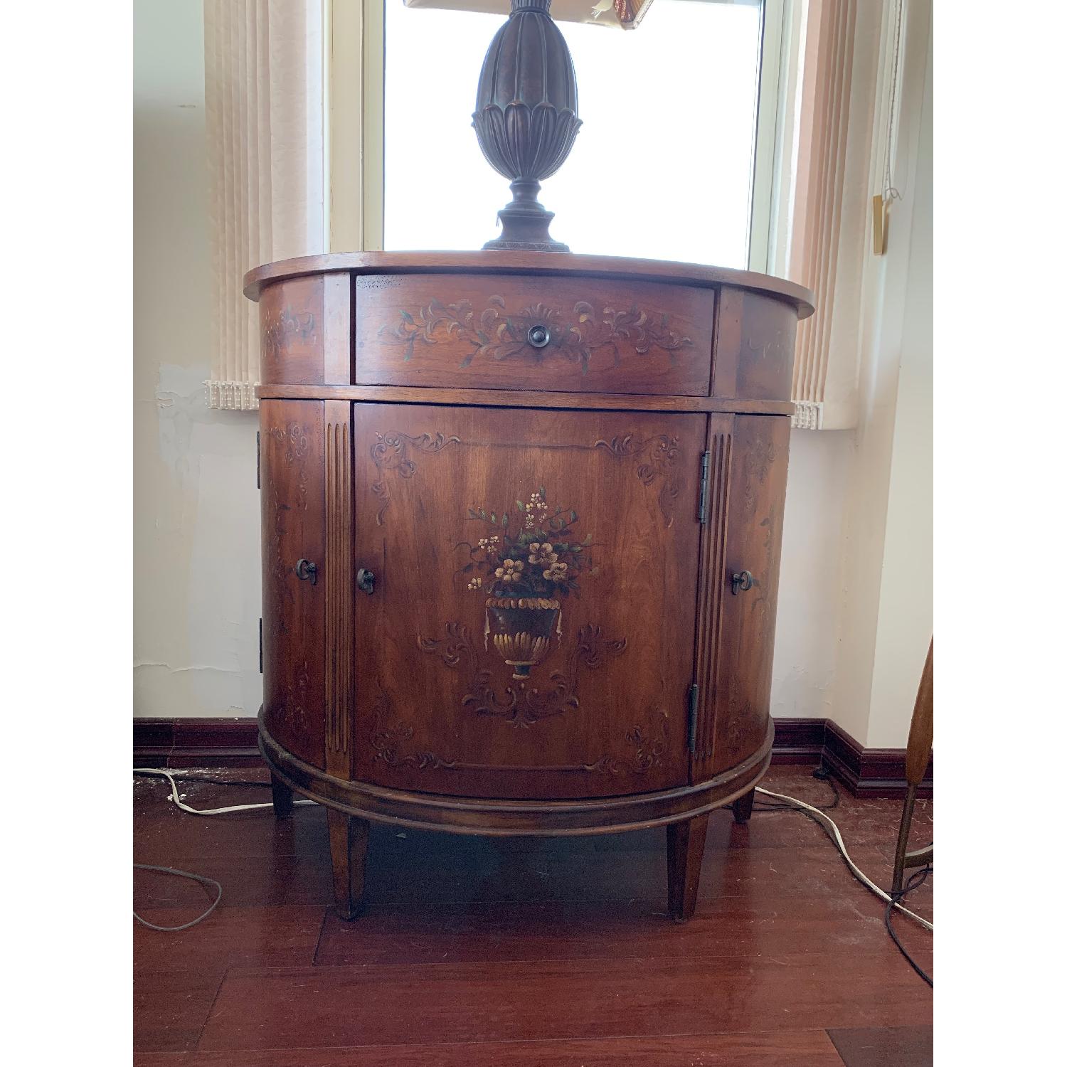 Ethan Allen 3 Drawer Demilune Console - image-3