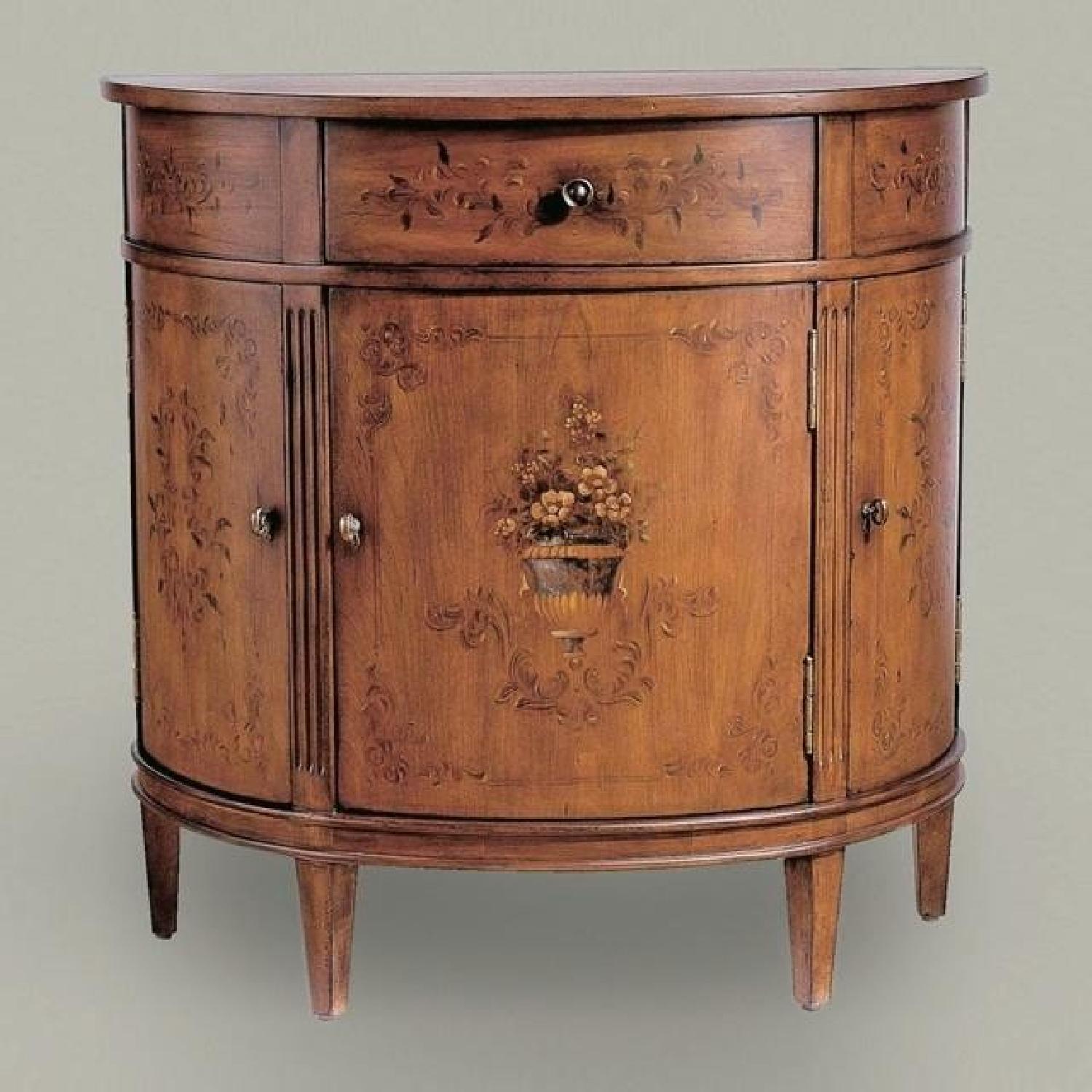 Ethan Allen 3 Drawer Demilune Console - image-4