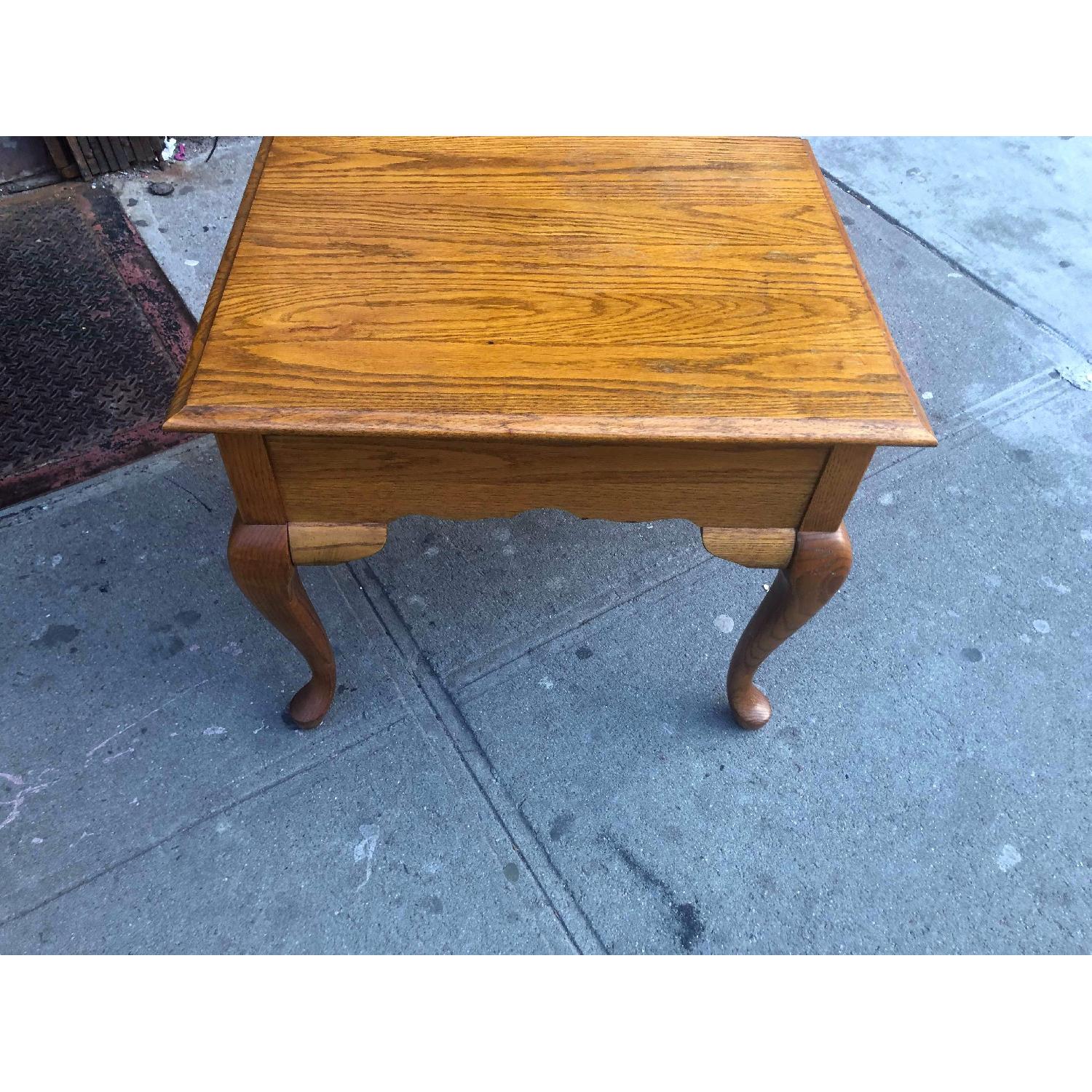 Broyhill Furniture Solid Wood Side Table w/ Drawer - image-6