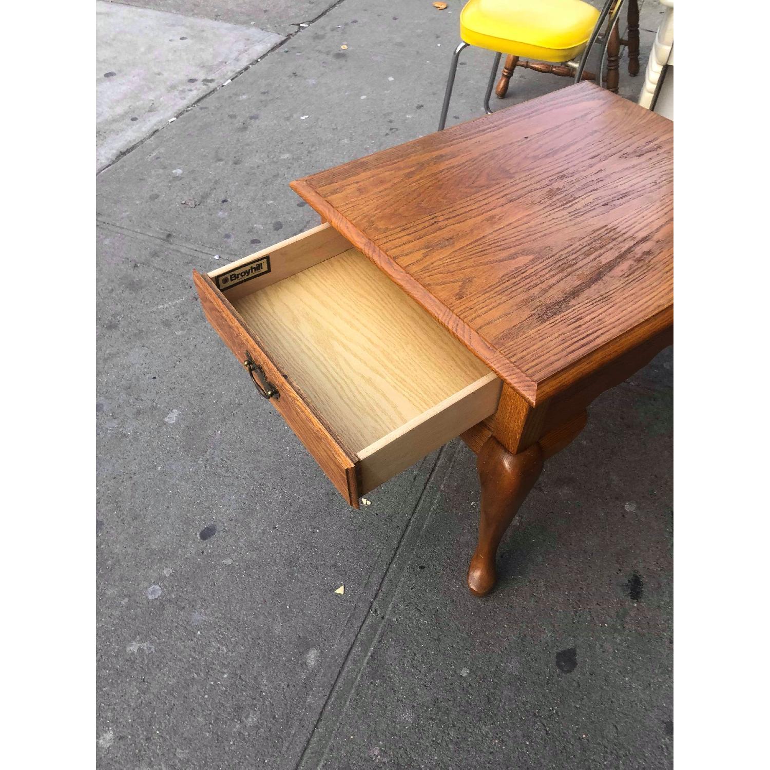 Broyhill Furniture Solid Wood Side Table w/ Drawer - image-7
