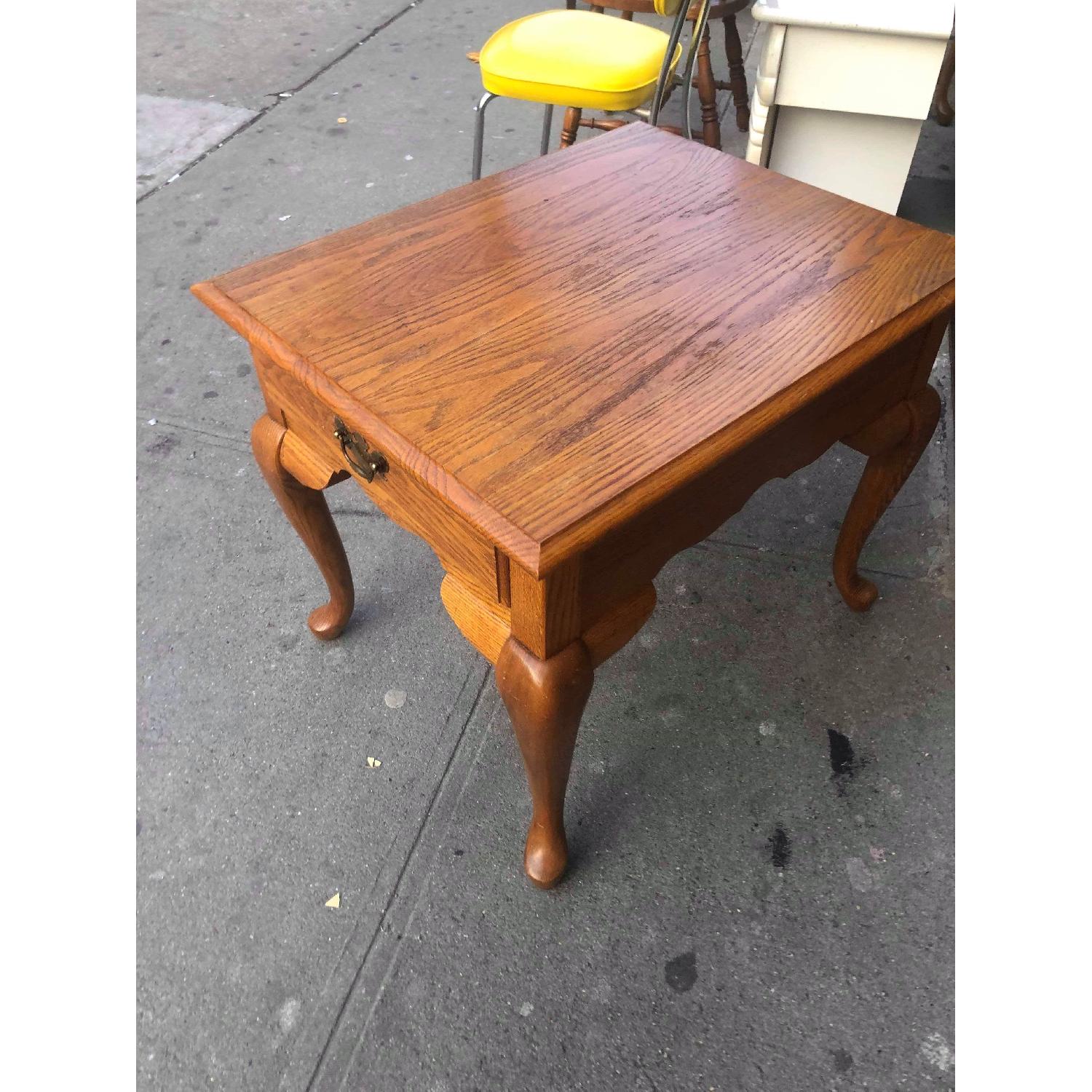 Broyhill Furniture Solid Wood Side Table w/ Drawer - image-9