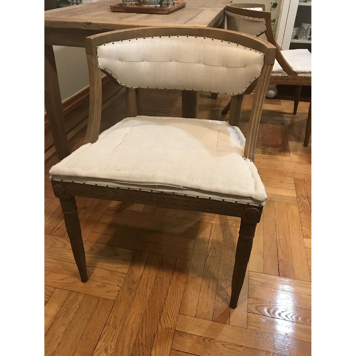 Restoration Hardware Swedish Demi-Lune Dining Chairs - image-1