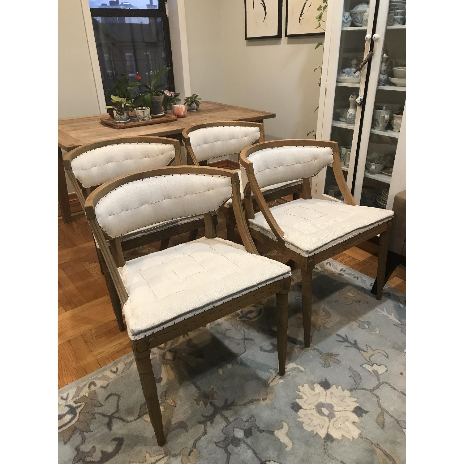 Restoration Hardware Swedish Demi-Lune Dining Chairs - image-6