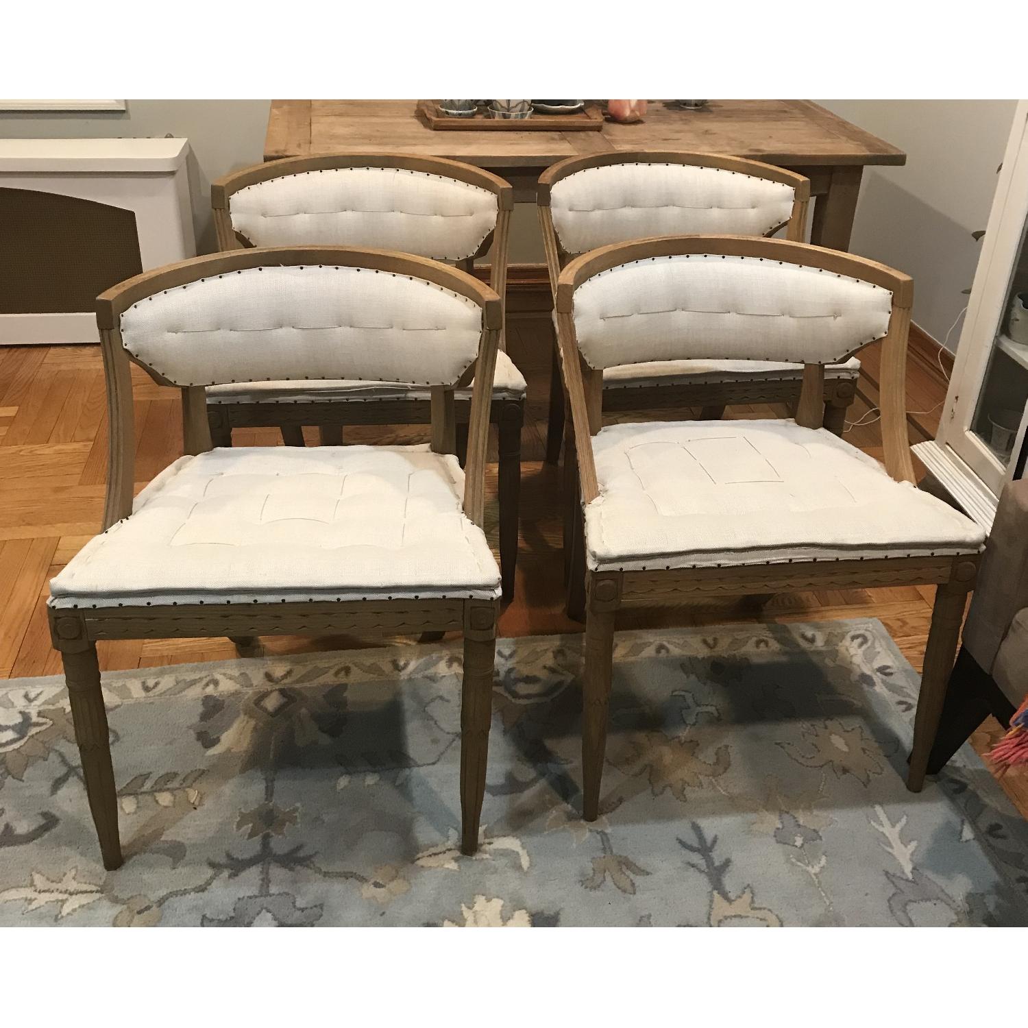Restoration Hardware Swedish Demi-Lune Dining Chairs - image-9