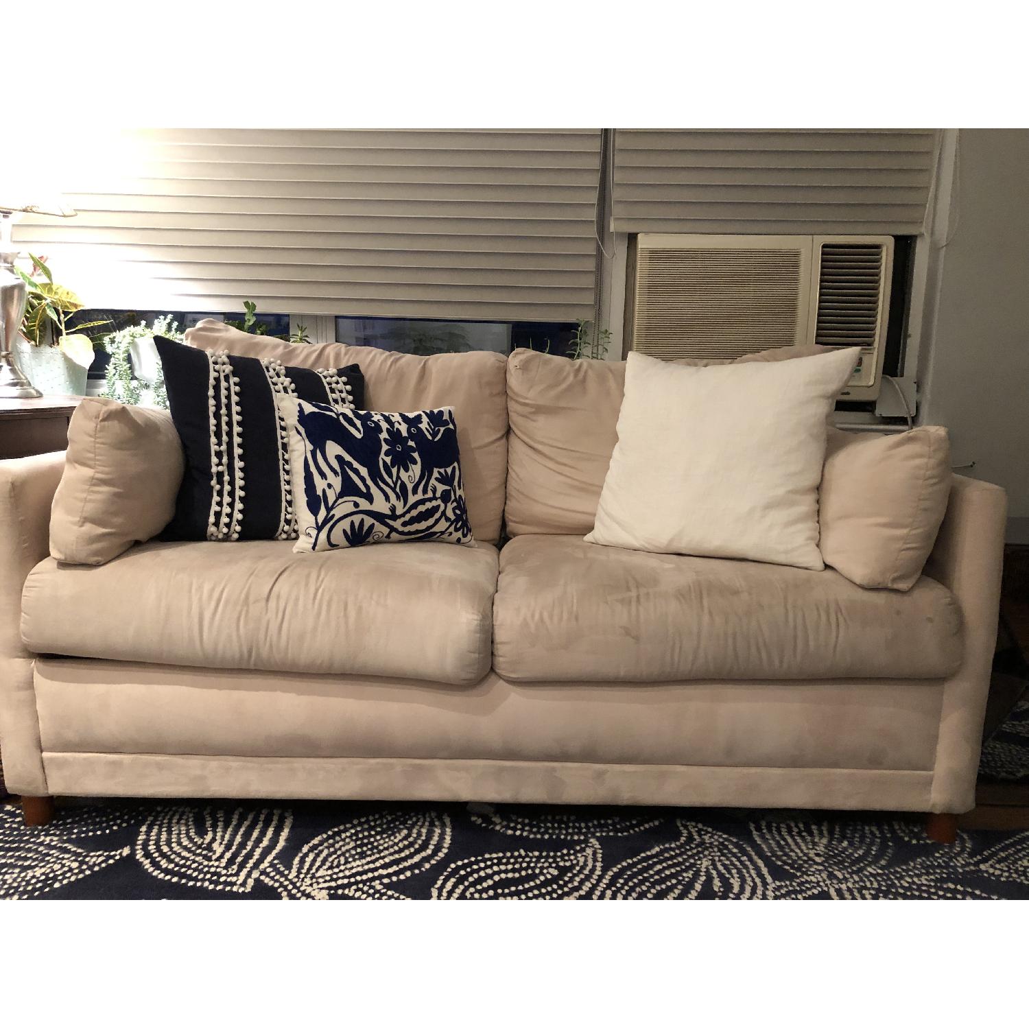 Jennifer Convertibles Softee Full Size Sleeper Loveseat - image-1