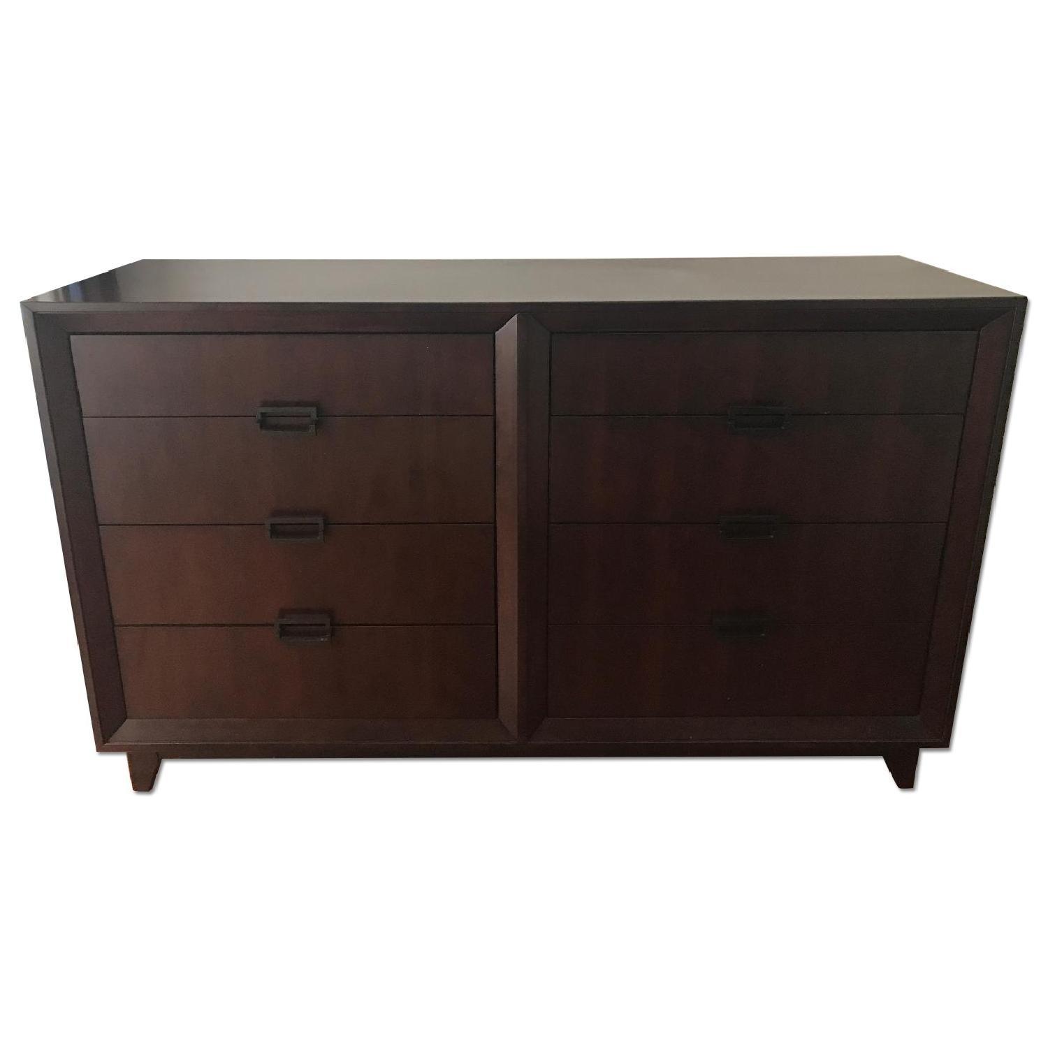 Large Dark Wood Dresser - image-1