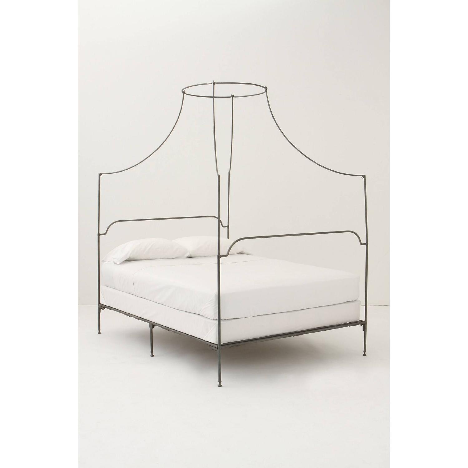 Anthropologie Italian Campaign Canopy Bed - image-3