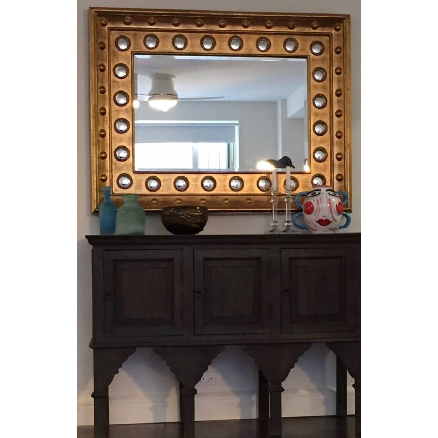 Z Gallerie Large Gold Brushed Mirror - image-1