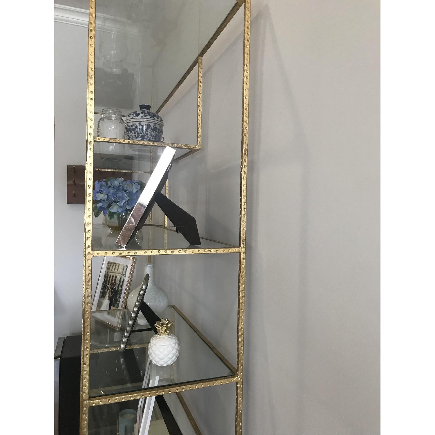 Wisteria Gold Leaf Open Shelf/Etagere - image-2