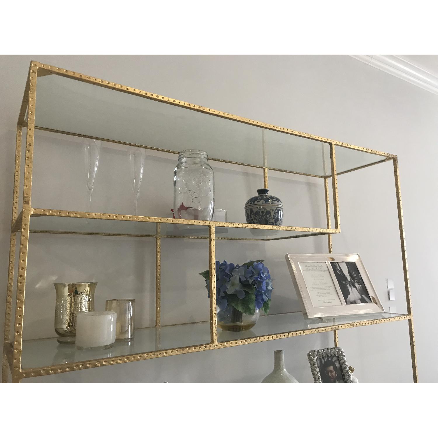 Wisteria Gold Leaf Open Shelf/Etagere - image-3