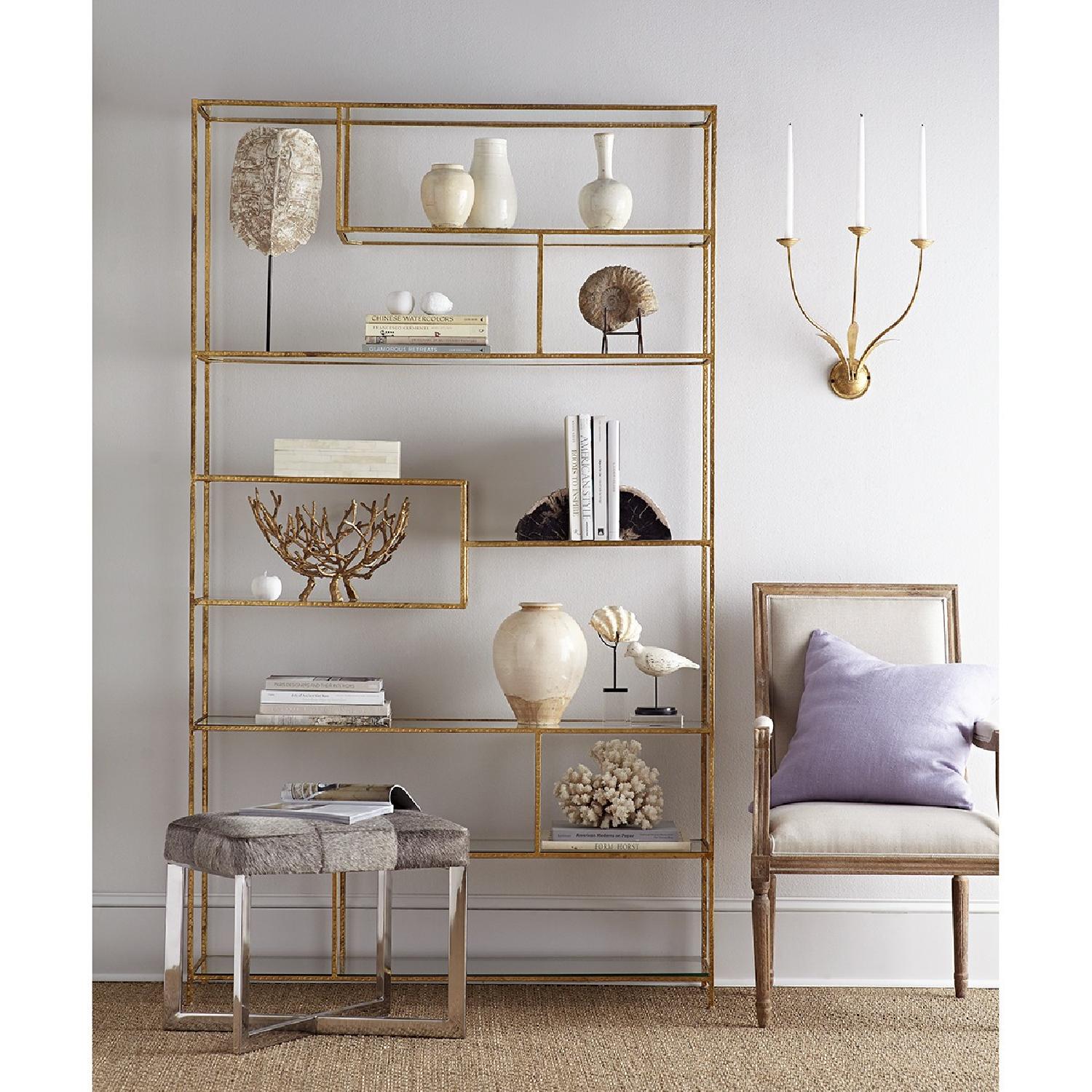 Wisteria Gold Leaf Open Shelf/Etagere - image-4