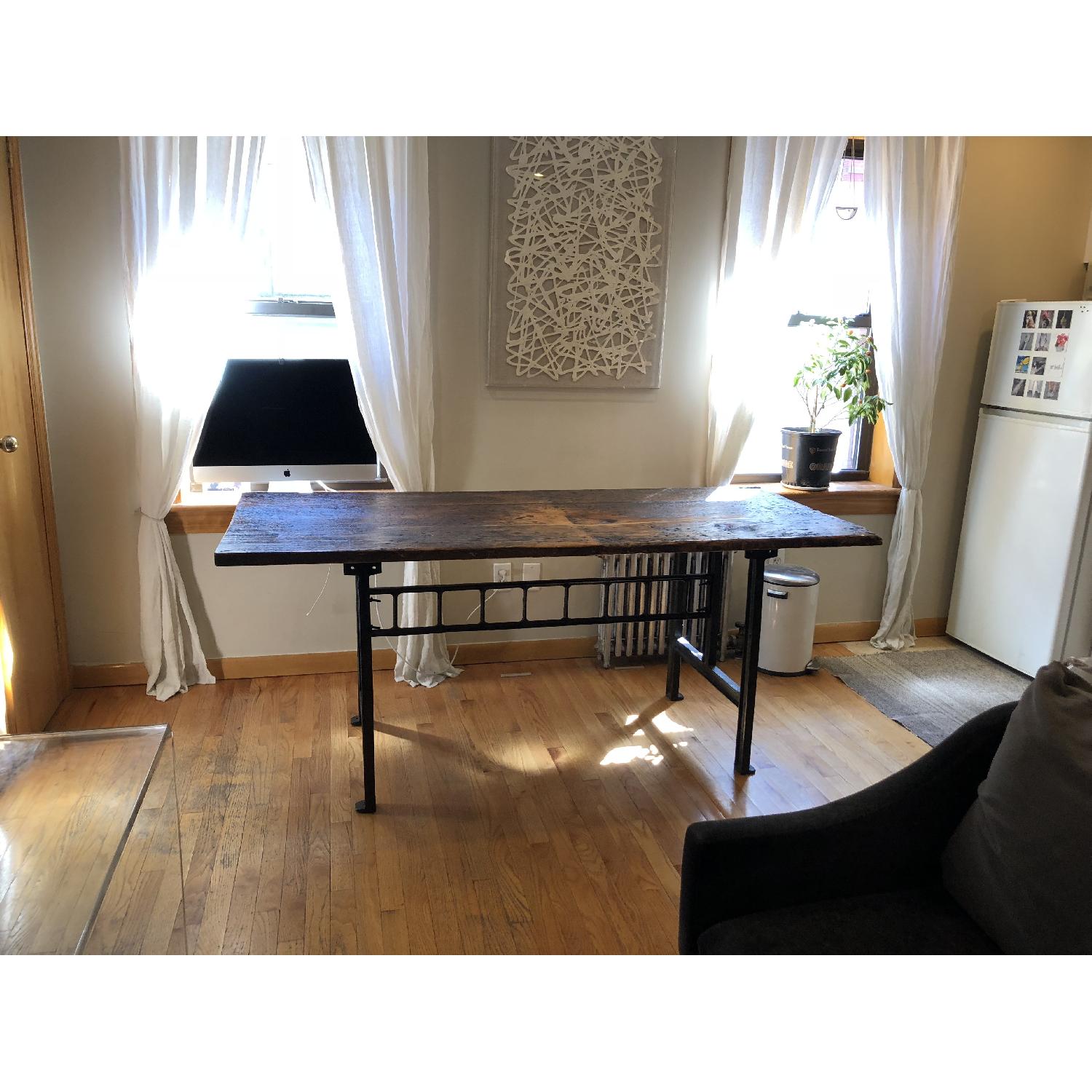 Vintage Reclaimed Wood Dining Table - image-2