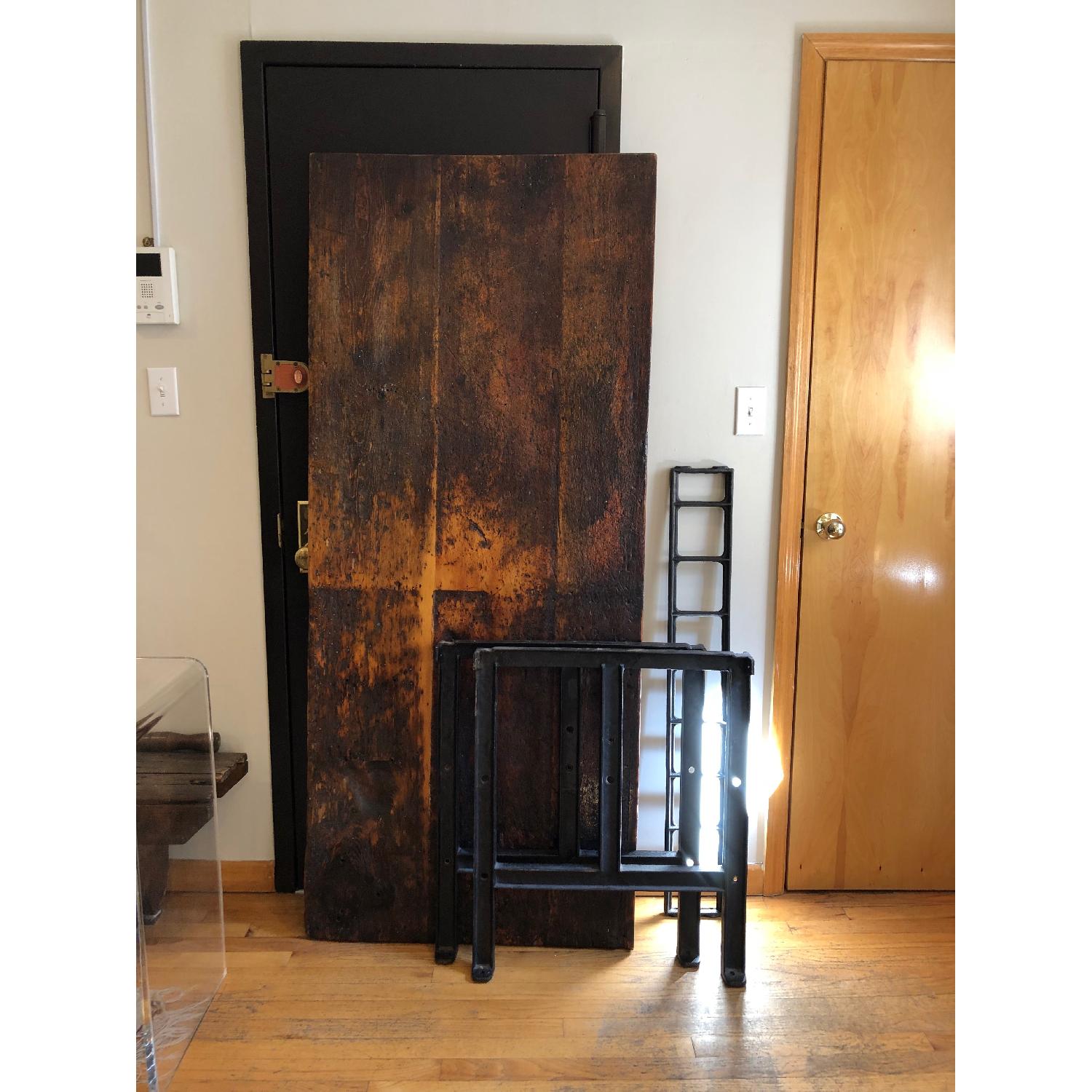 Vintage Reclaimed Wood Dining Table - image-4