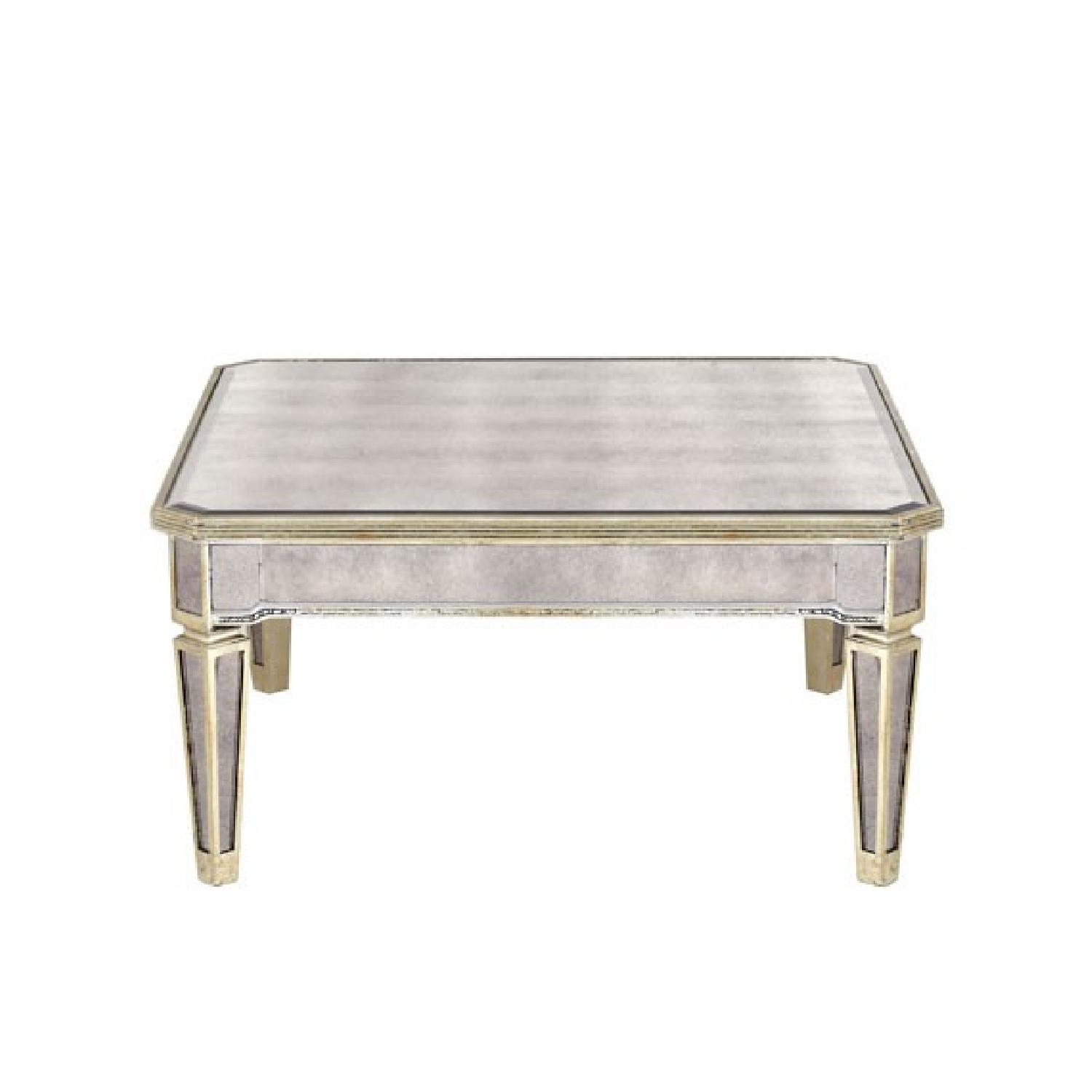 Horchow Mirrored Glass Coffee Table - image-0