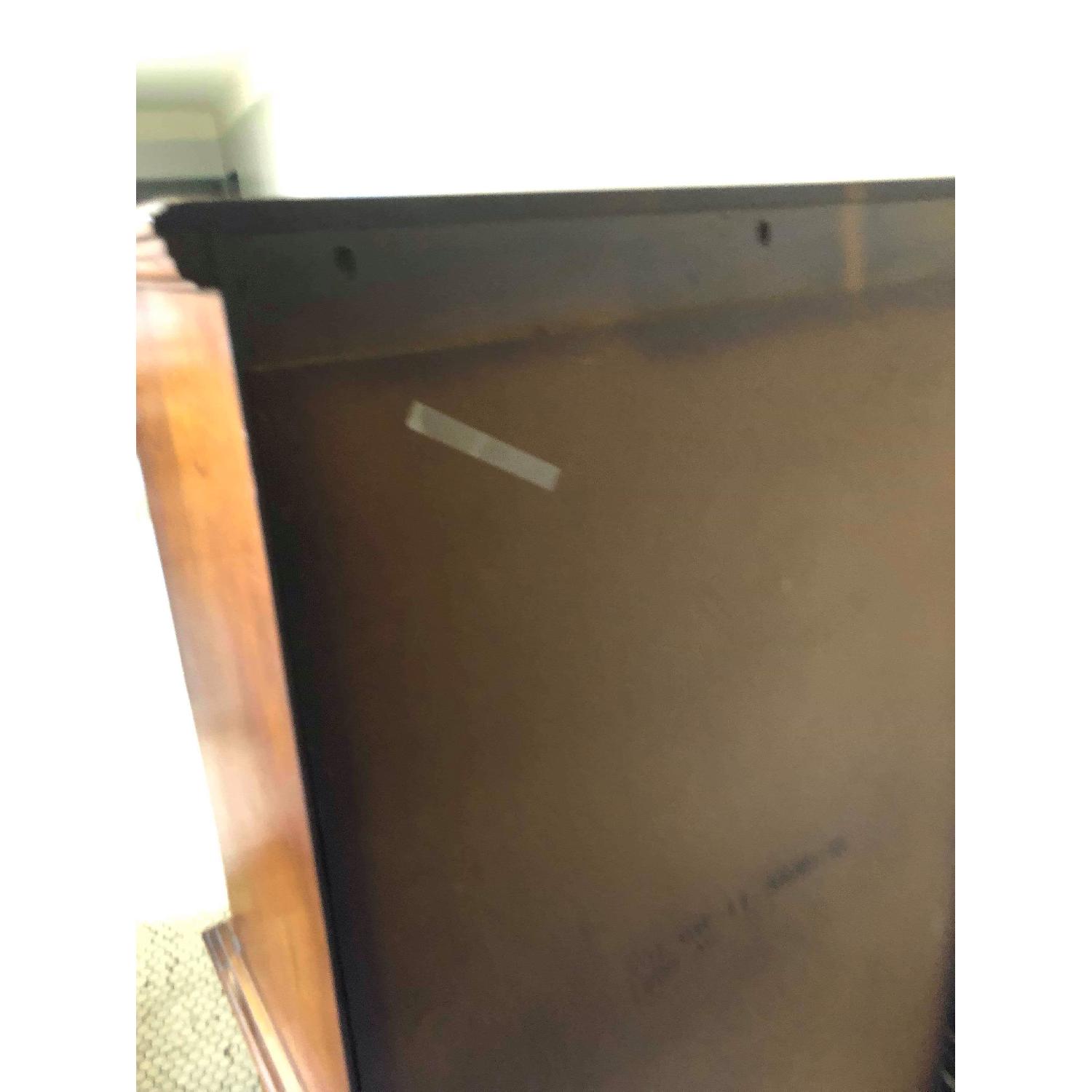 Vintage 1970s Solid Wood Armoire w/ Original Brass Handles - image-12