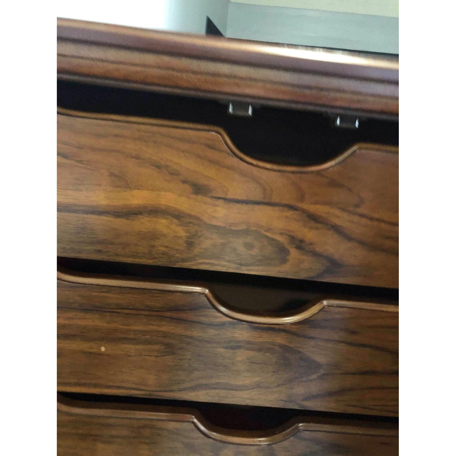 Vintage 1970s Solid Wood Armoire w/ Original Brass Handles - image-15