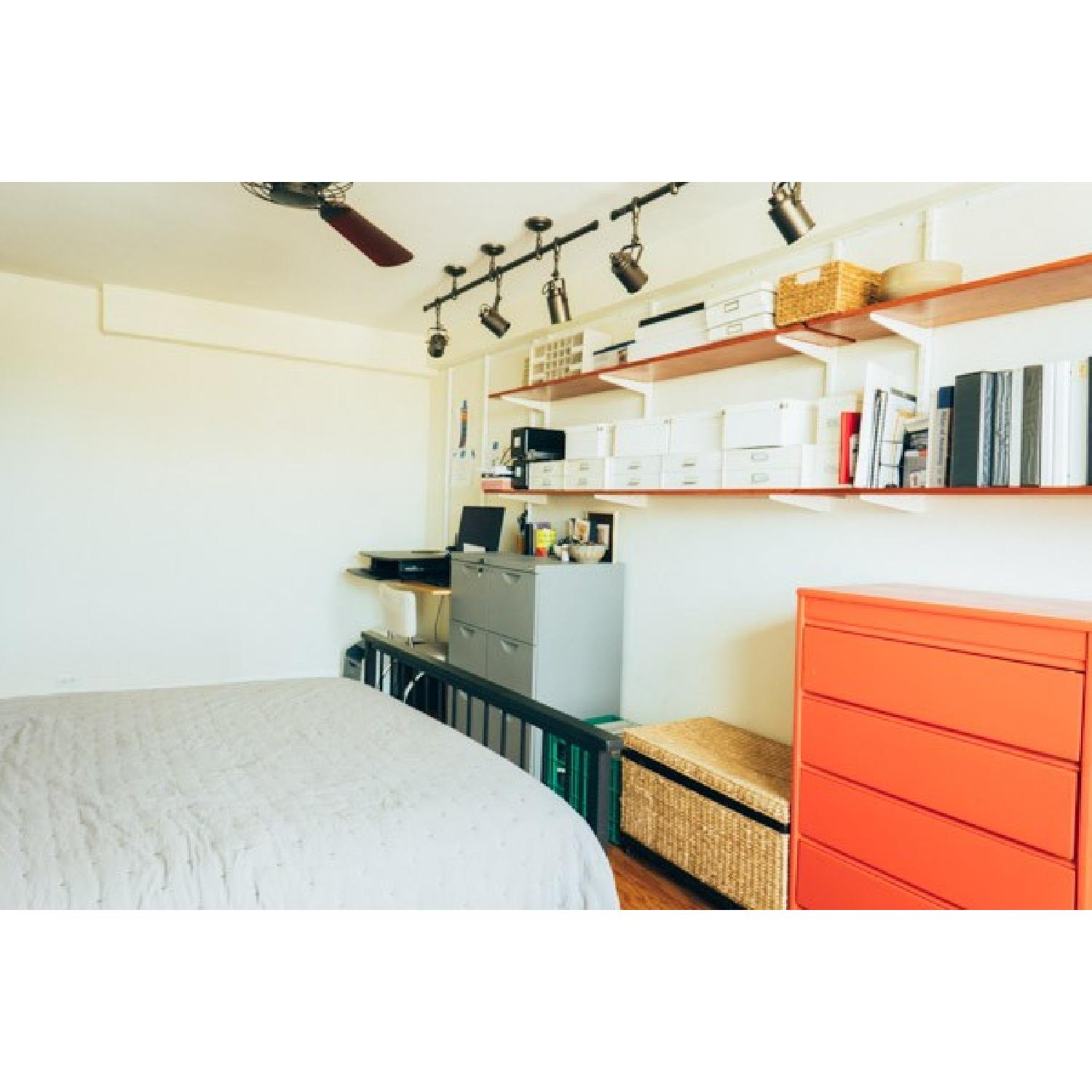 Restoration Hardware Antique Brass Track Lighting - image-3