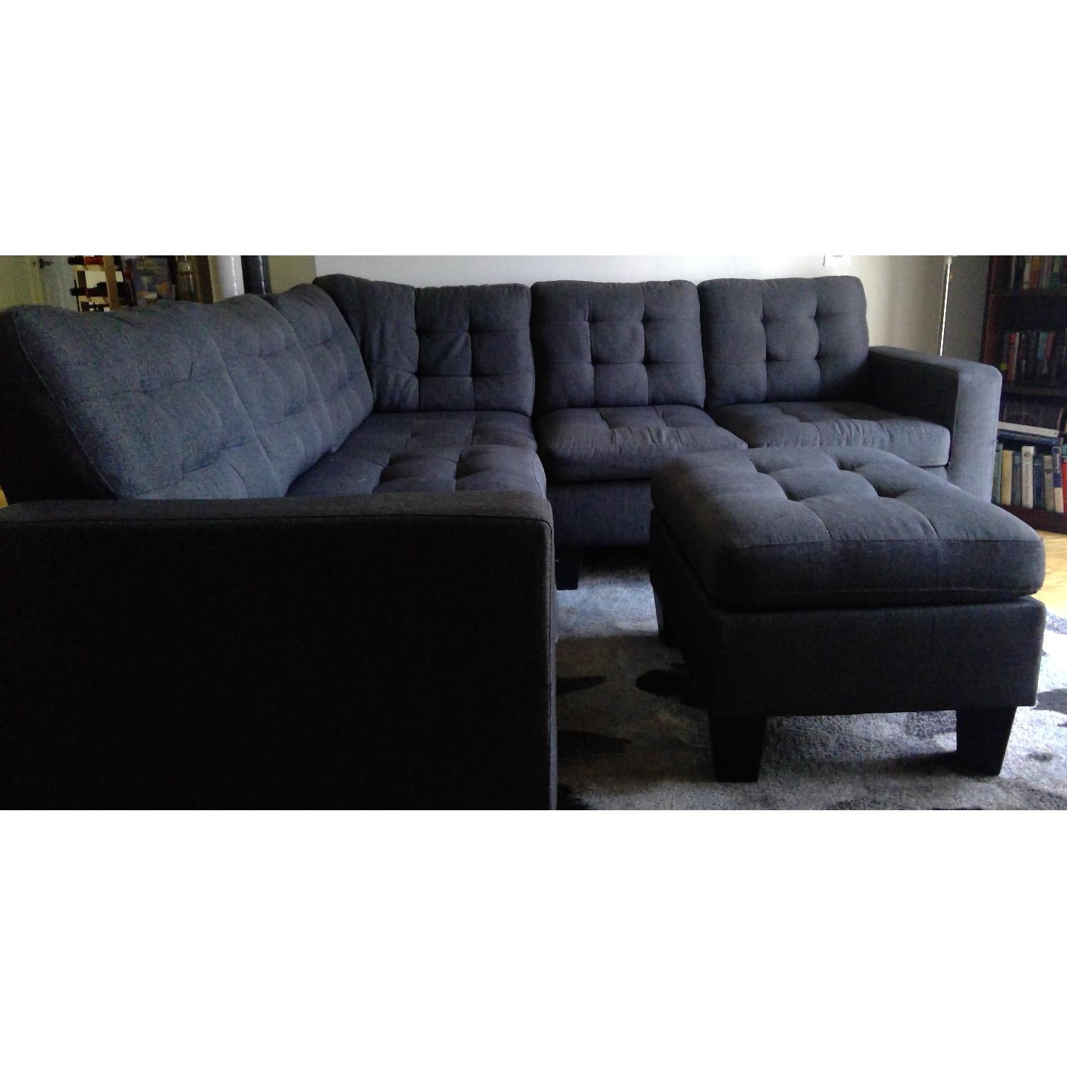 Andover Mills Pawnee Sectional Sofa & Ottoman - image-1