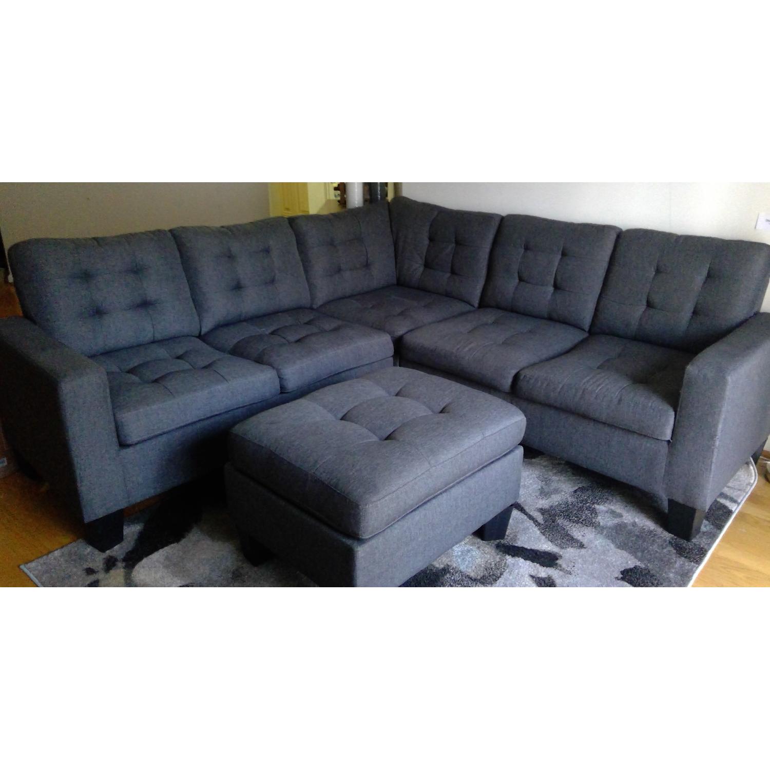 Andover Mills Pawnee Sectional Sofa & Ottoman - image-2