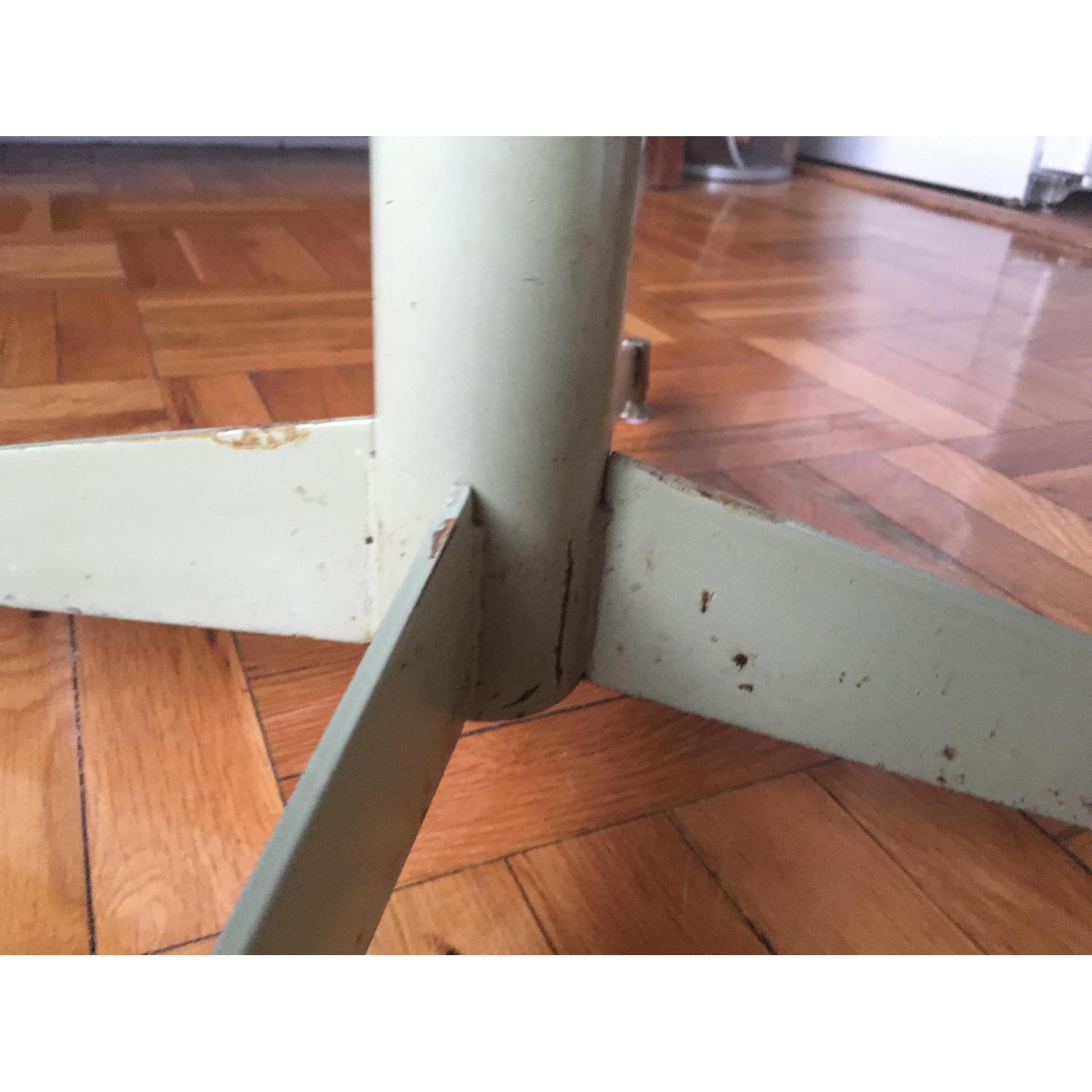 Vintage Breakfast Table w/ Metal Base - image-1