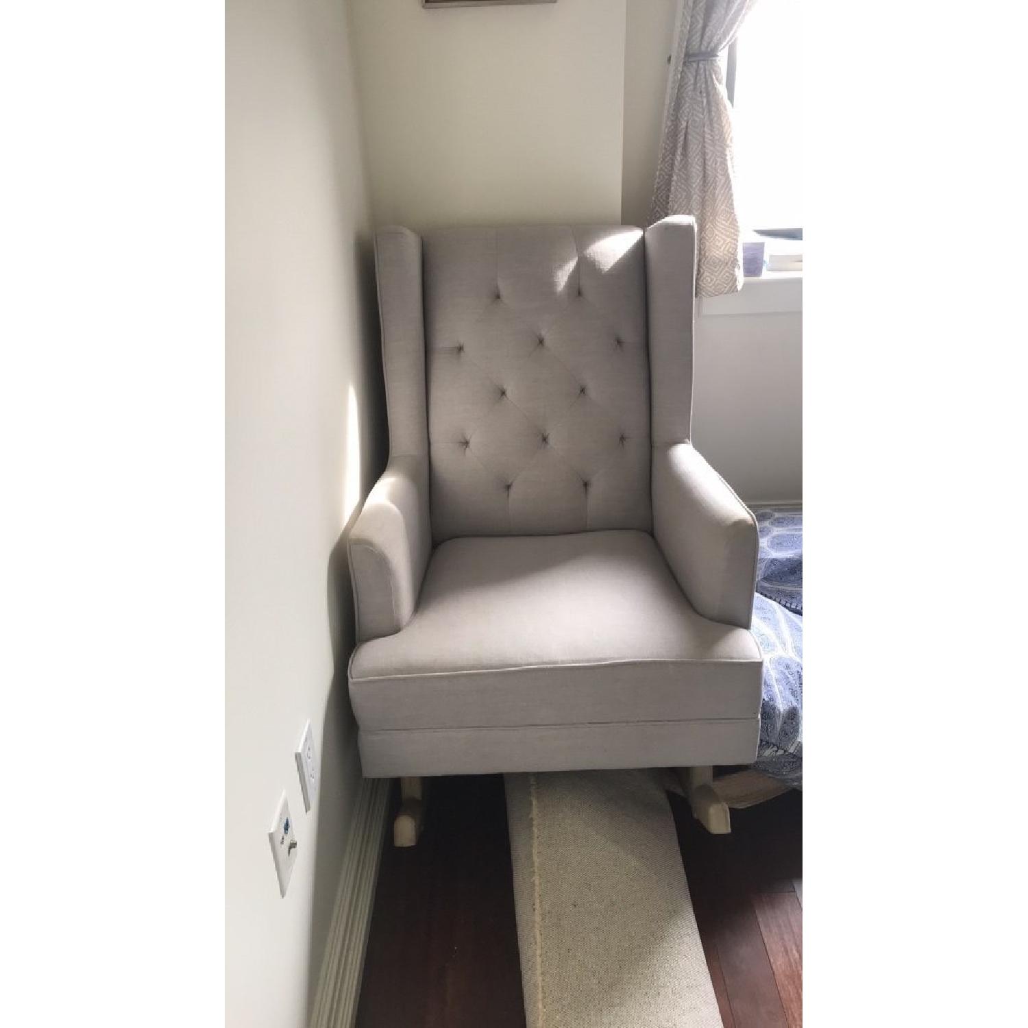 Pottery Barn Kids Tufted Wingback Convertible Rocker - image-2