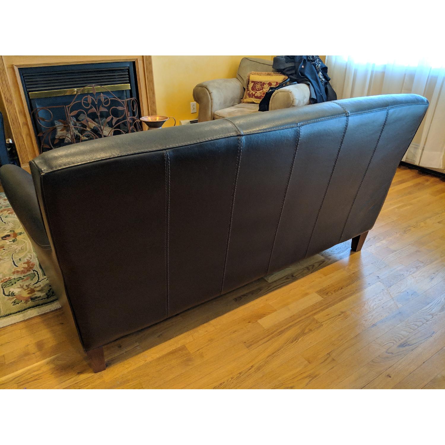 Calia Salotti Italian Leather Sofa + Chair & Ottoman - image-6