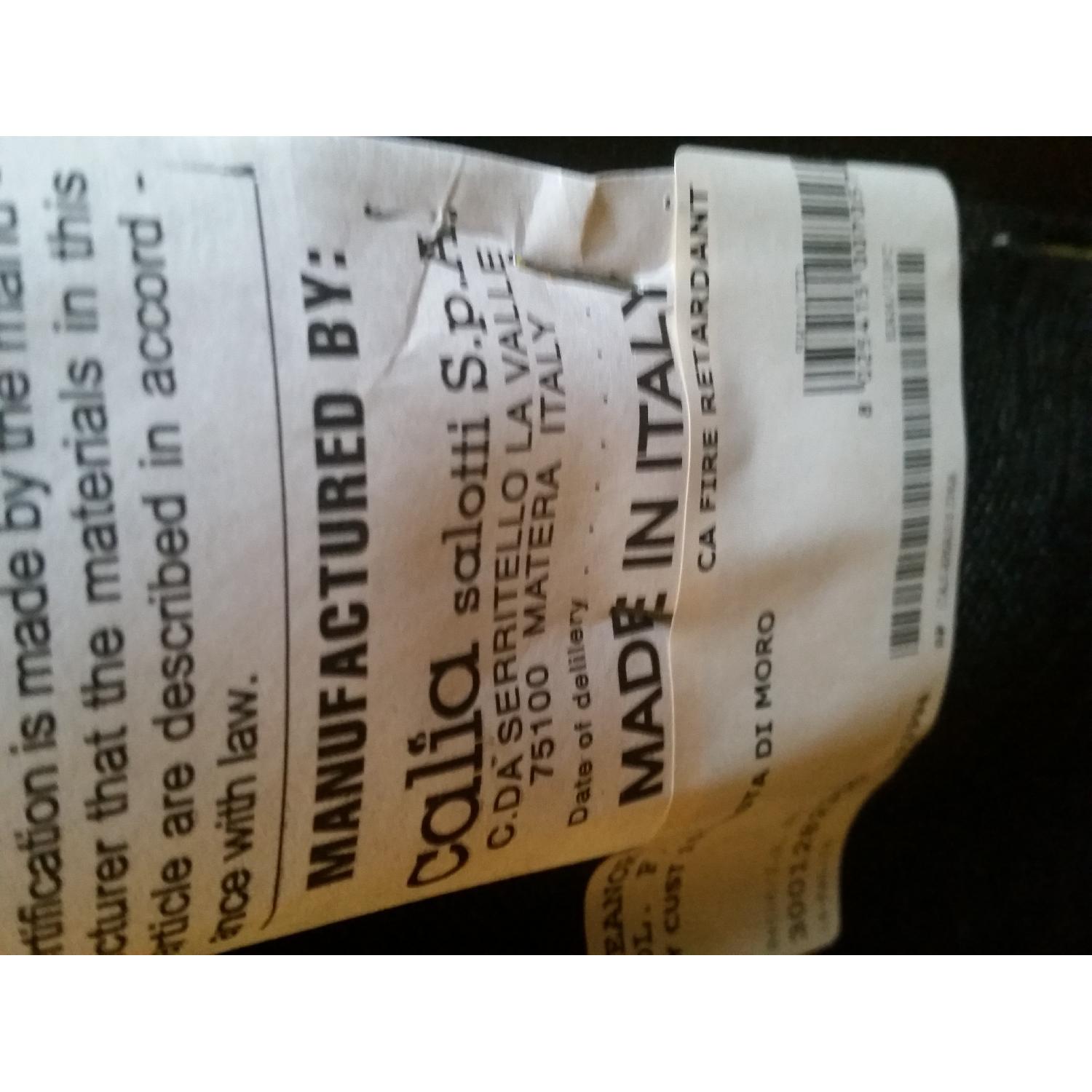 Calia Salotti Italian Leather Sofa + Chair & Ottoman - image-11