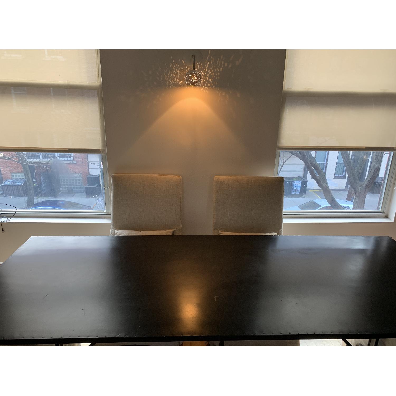 Restoration Hardware Zinc & Cast Iron Table - image-2