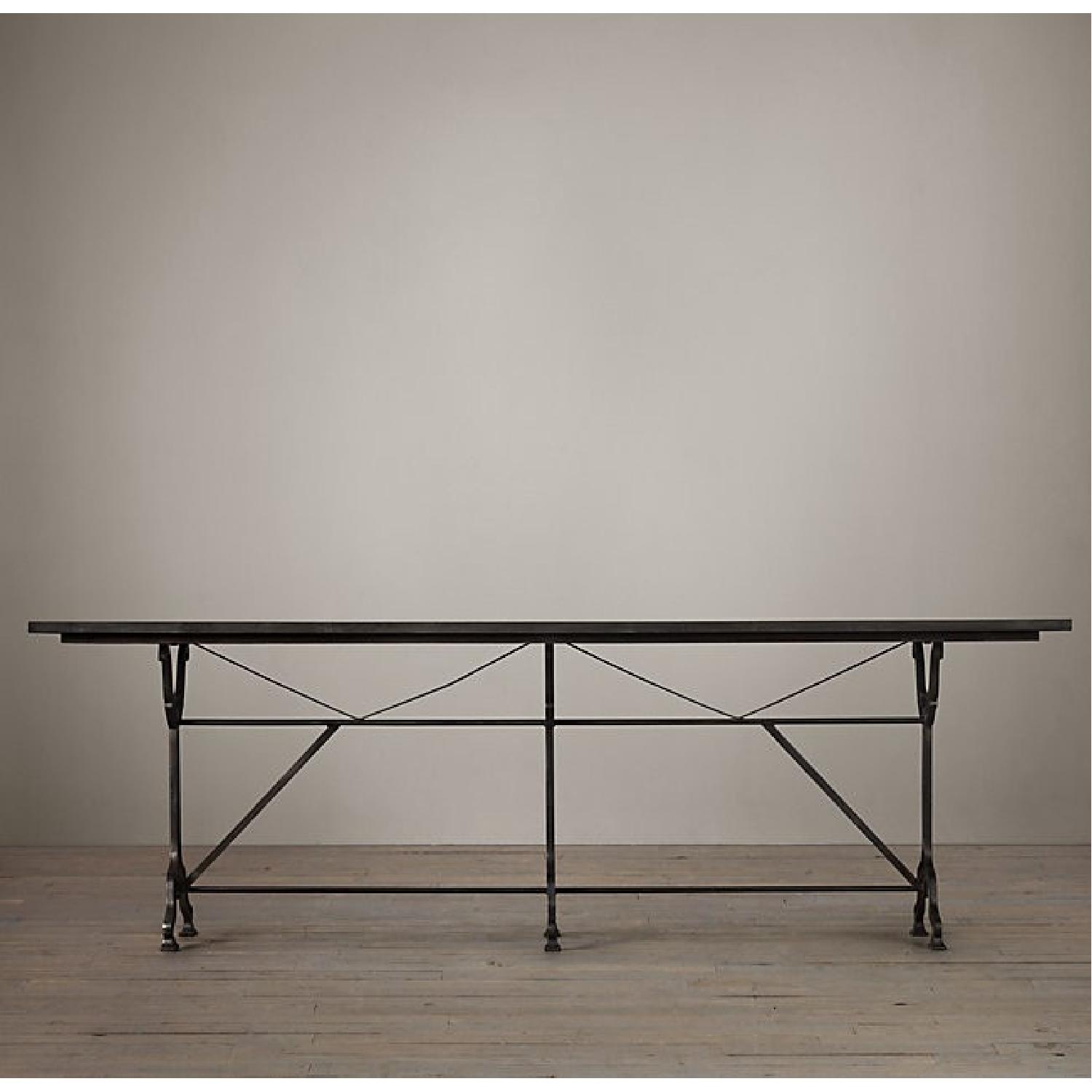 Restoration Hardware Zinc & Cast Iron Table - image-8