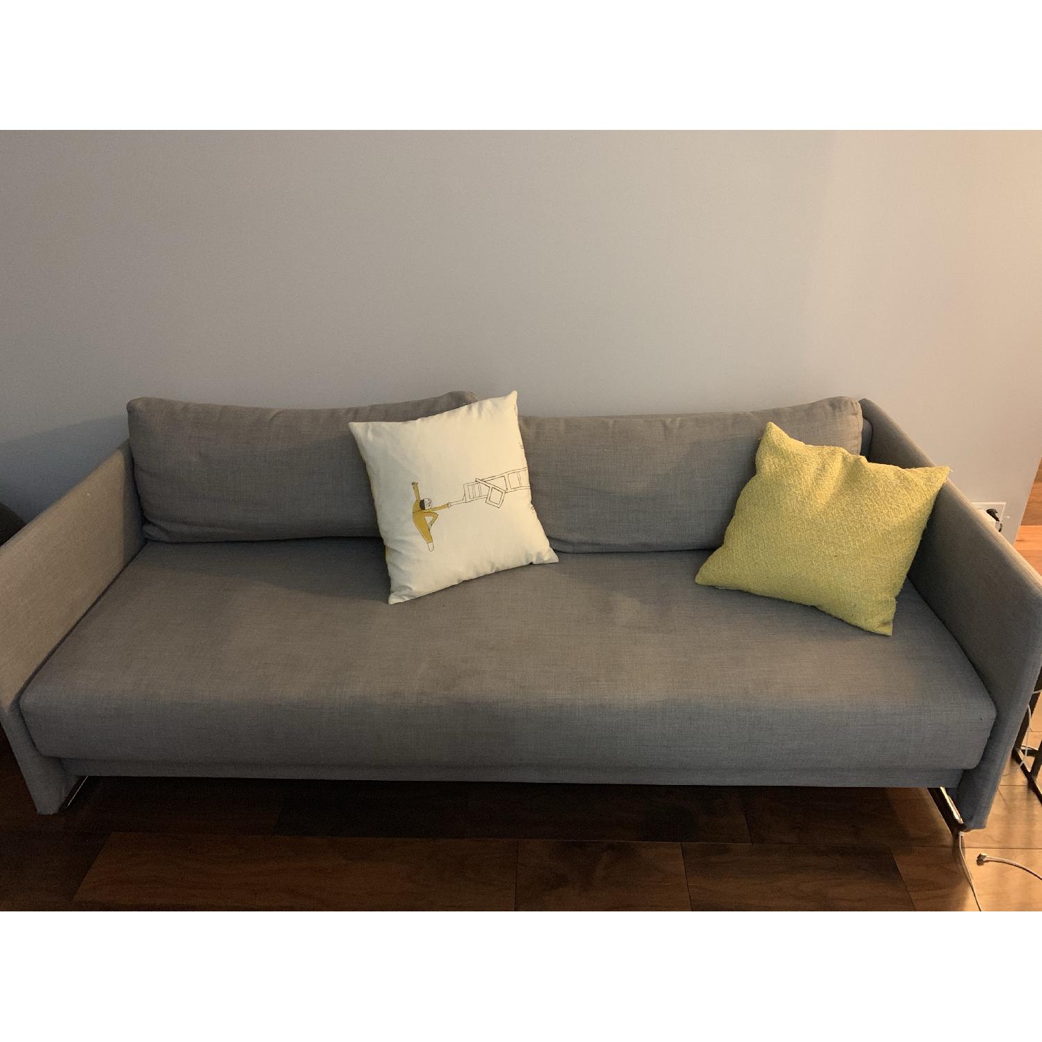 CB2 Tandom Grey Sleeper Sofa - image-1