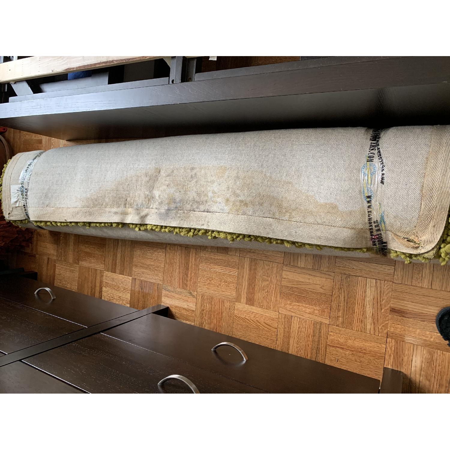 CB2 Green Area Shag Rug - image-3