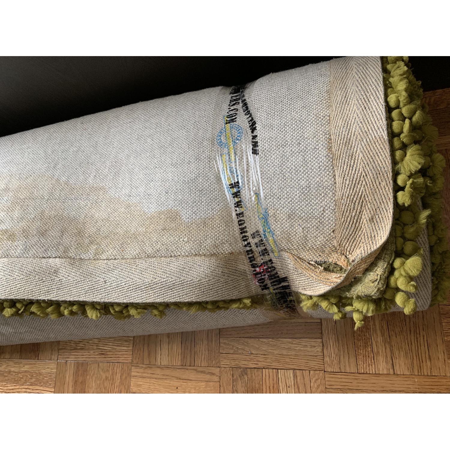 CB2 Green Area Shag Rug - image-4