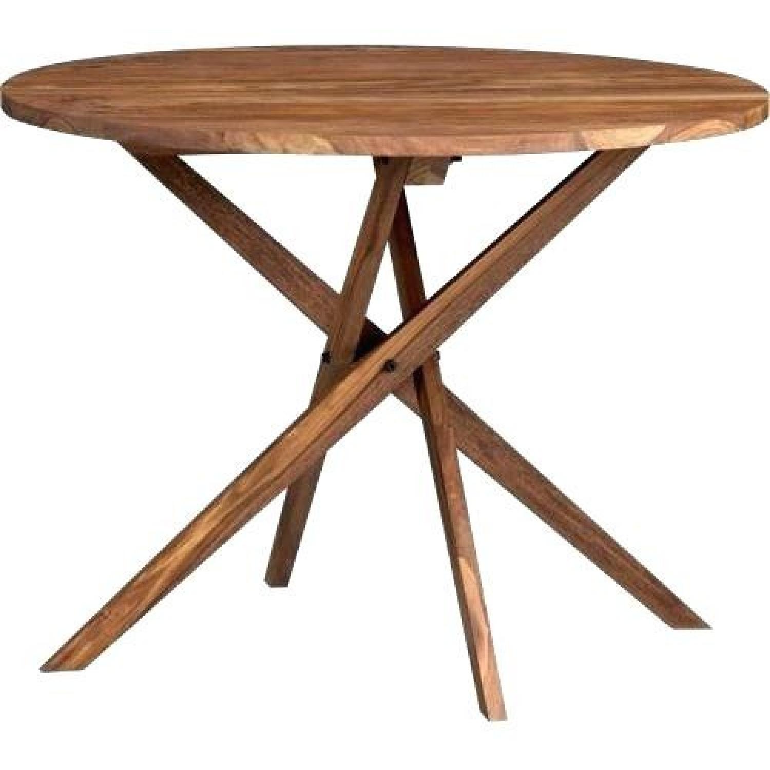 CB2 Twist Round Bistro/Dining Table AptDeco