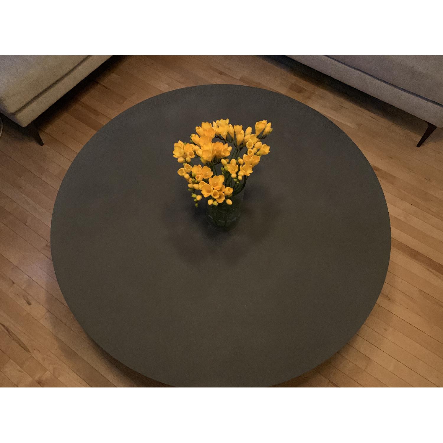 Restoration Hardware Mercer Round Coffee Table in Zinc - image-5