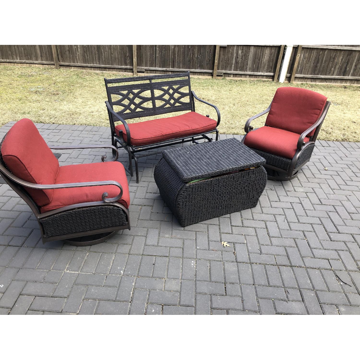 Hampton Bay 4 Piece Patio Conversation Set - image-1