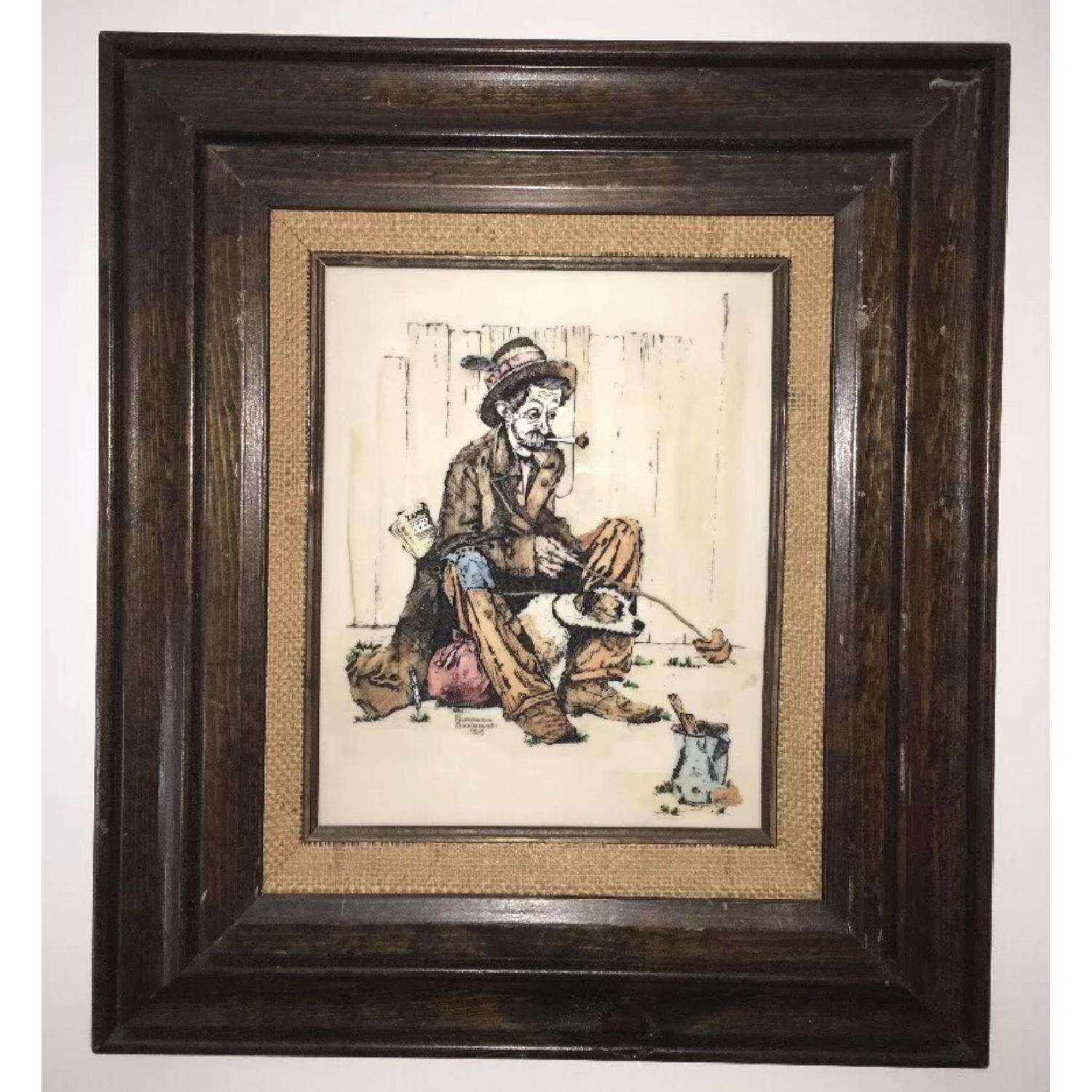 Marvetti Cultered Ivory Engraved Framed Wall Art - image-3