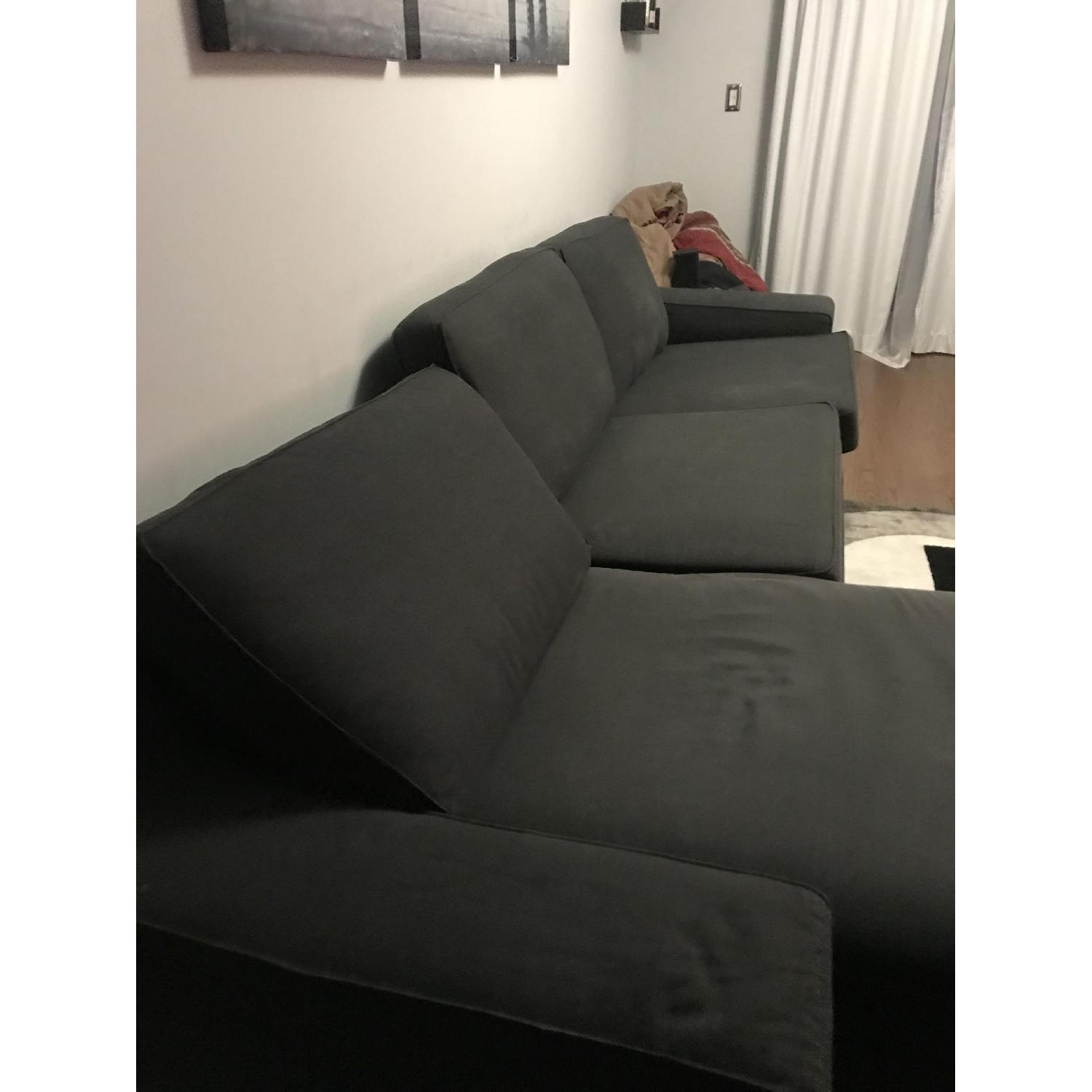 Ikea Kivik Sectional Sofa in Dark Gray AptDeco