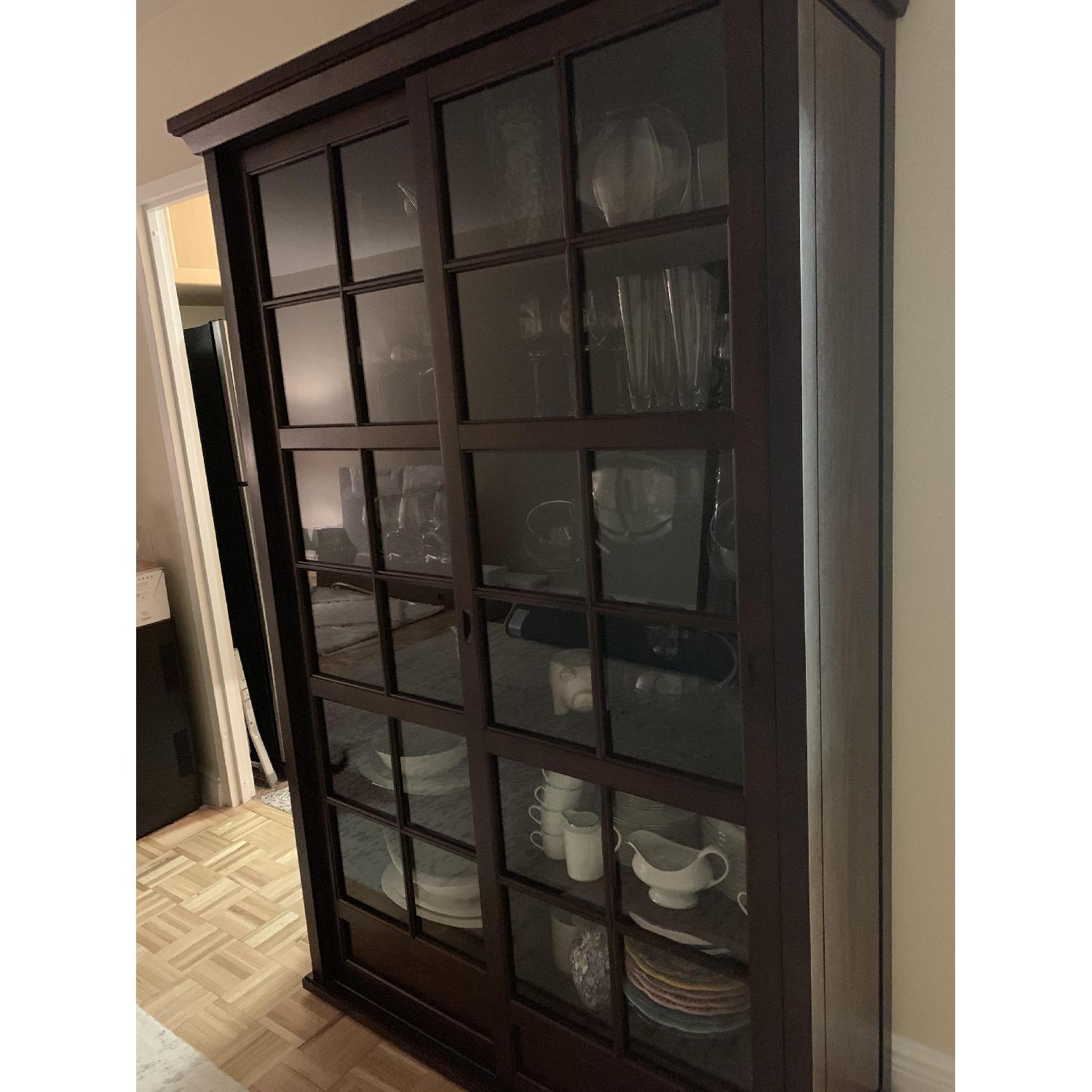 Pottery Barn Garrett Glass Cabinet - image-4