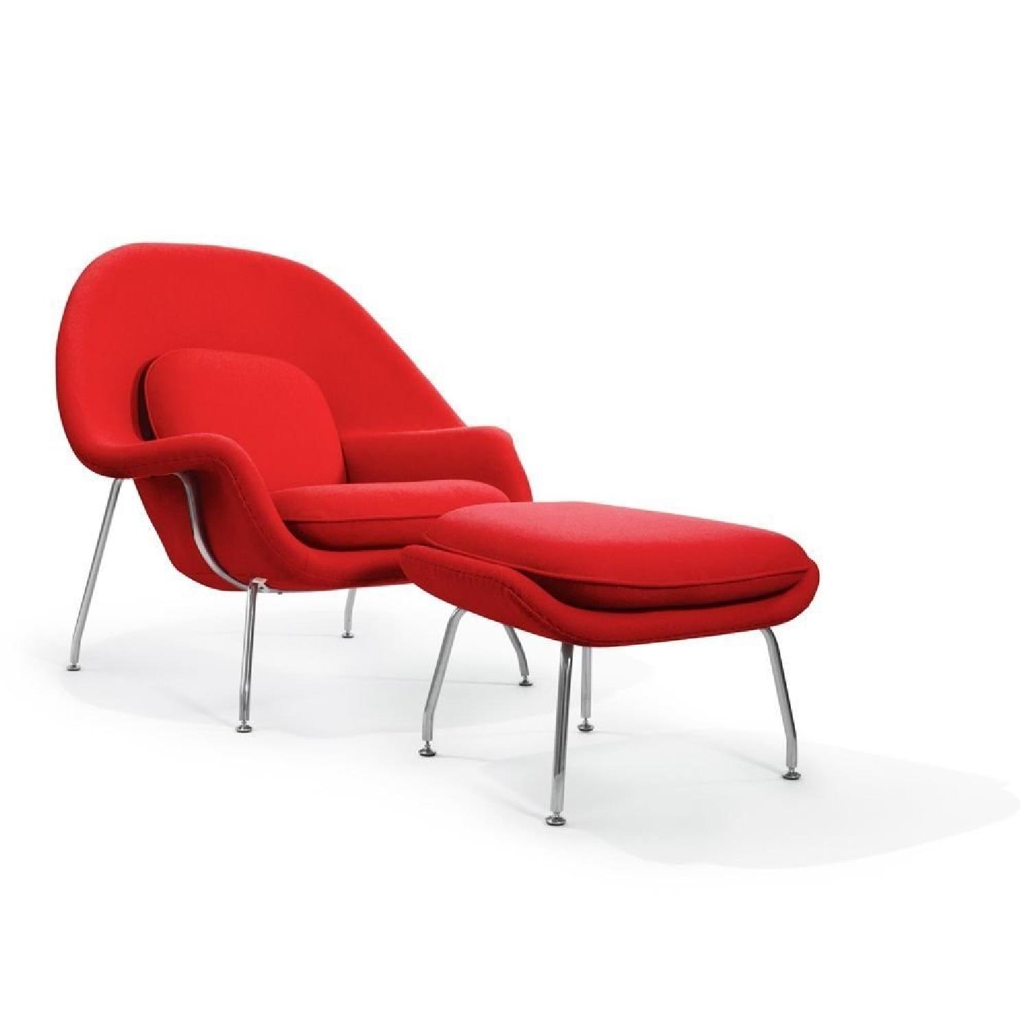 Manhattan Home Design Womb Chair & Ottoman Replica - image-1