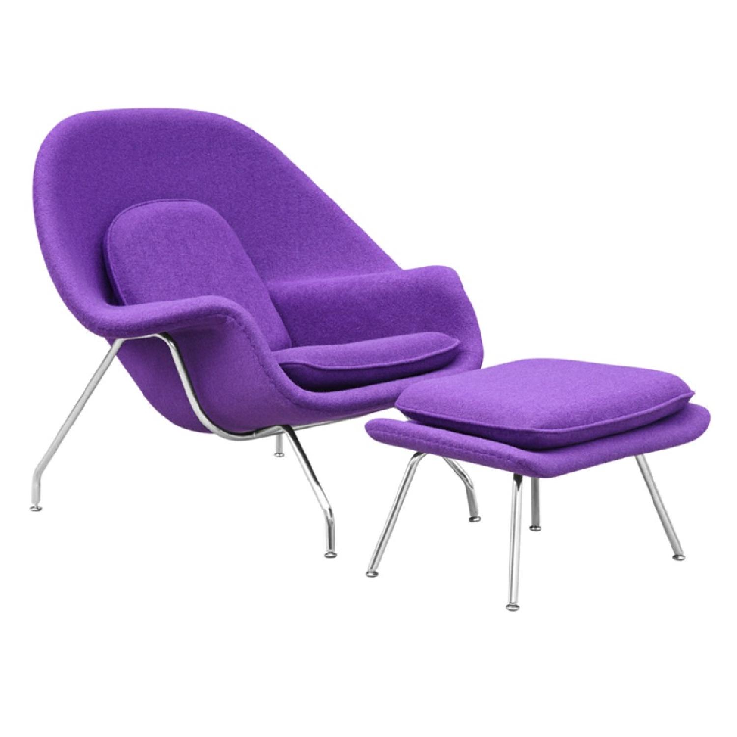 Manhattan Home Design Womb Chair & Ottoman Replica - image-4
