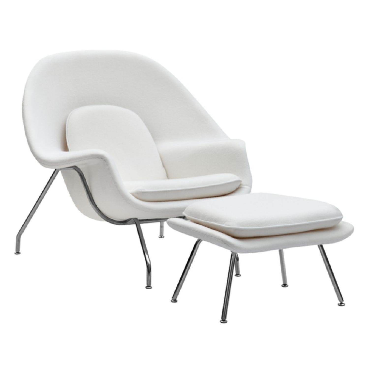 Manhattan Home Design Womb Chair & Ottoman Replica - image-5