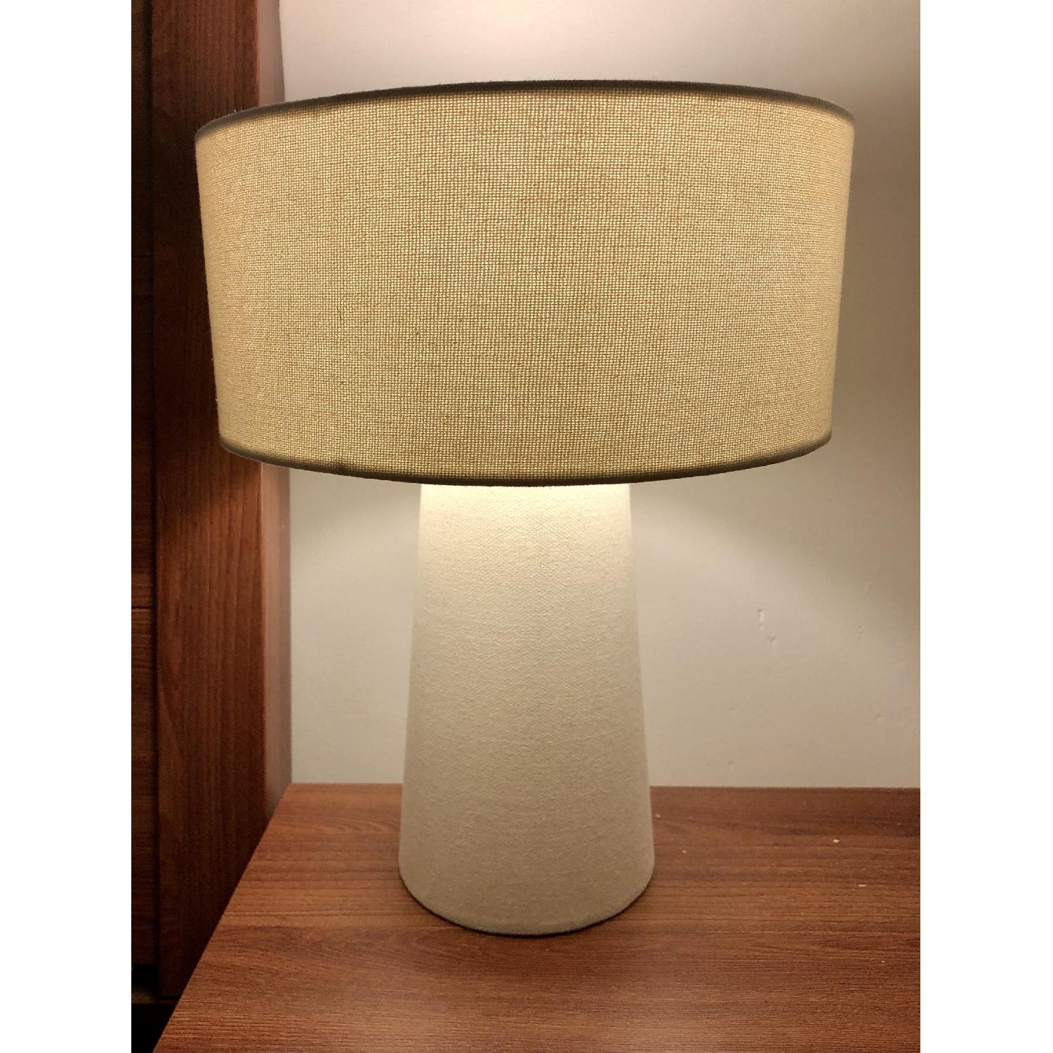 Crate & Barrel Fabric Table Lamp - image-1